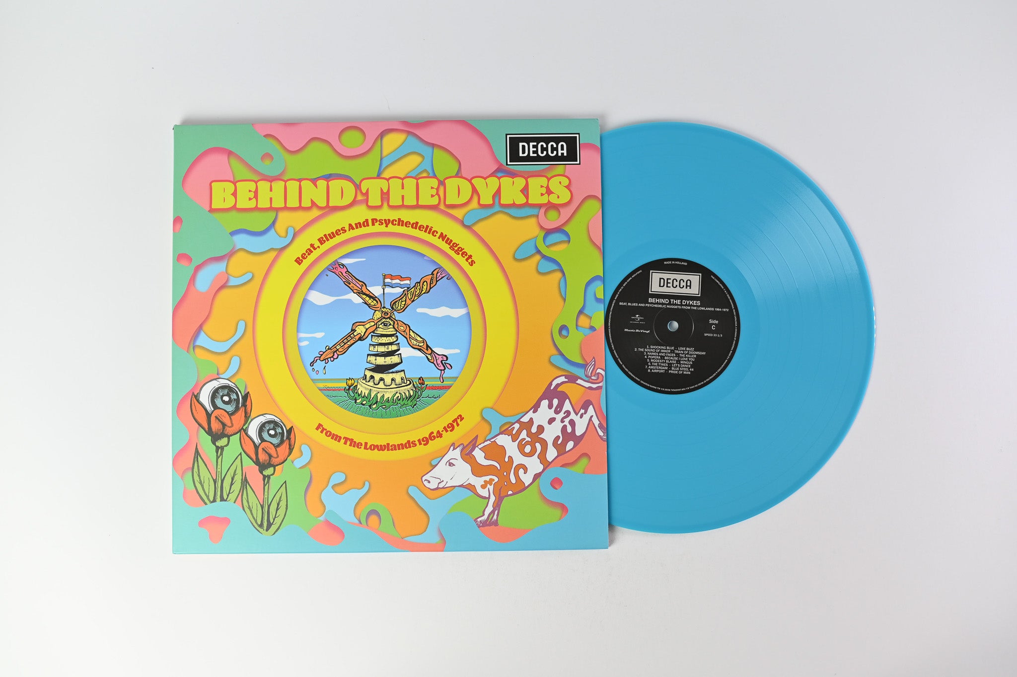 Various - Behind The Dykes: Beat, Blues And Psychedelic Nuggets From The Lowlands 1964-1972 Music On Vinyl RSD Ltd Yellow & Turquoise