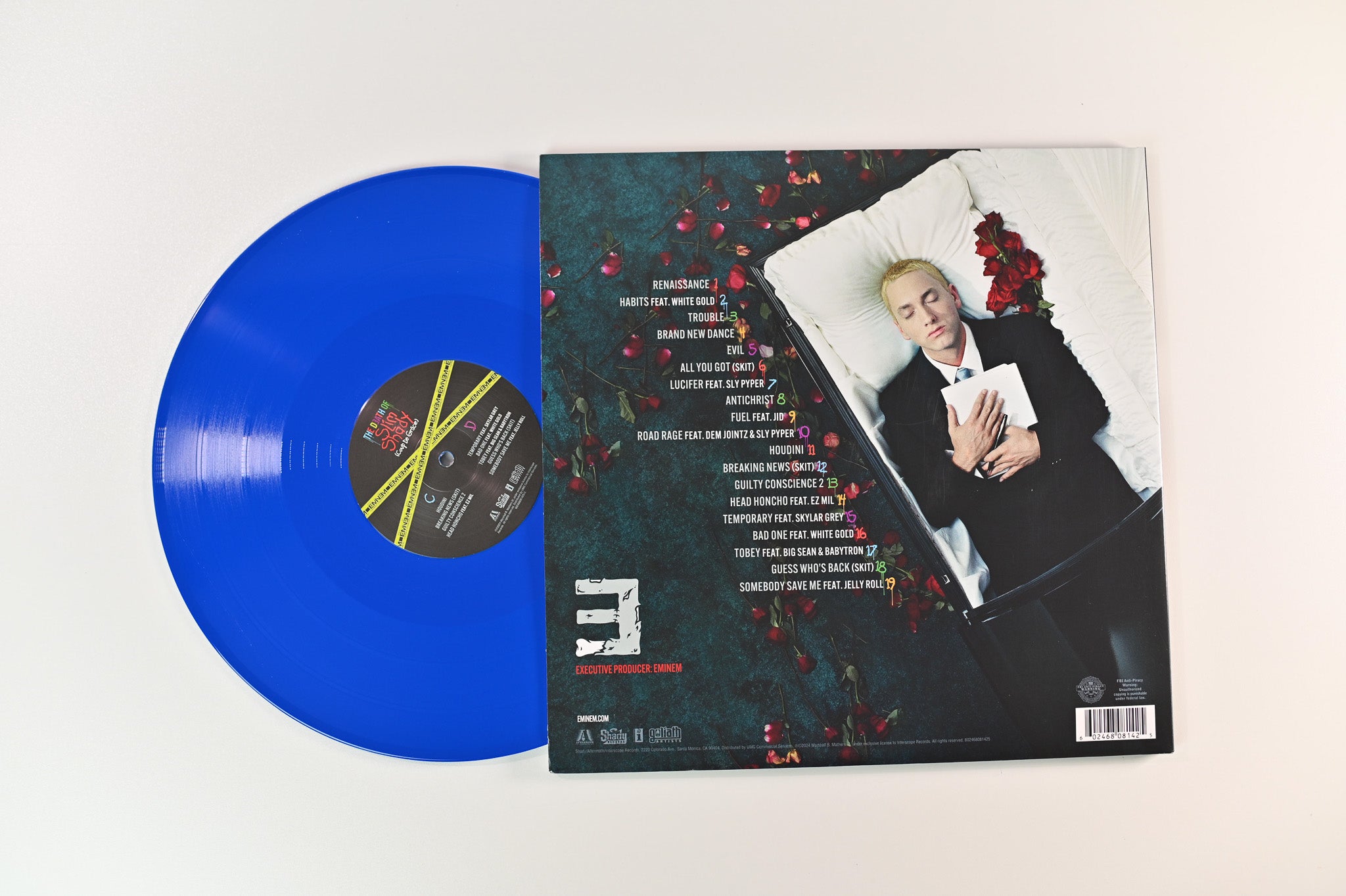 Eminem - The Death Of Slim Shady (Coup De Grâce) on Aftermath Ltd Red / Blue Vinyl