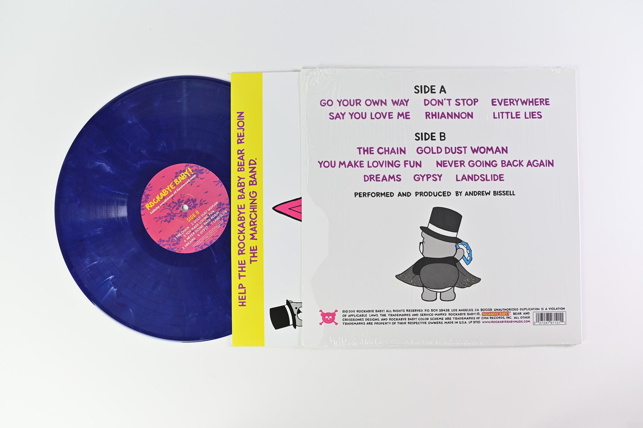 Andrew Bissell - Rockabye Baby! Lullaby Renditions Of Fleetwood Mac Ltd RSD Black Friday 2015 Blue Marbled