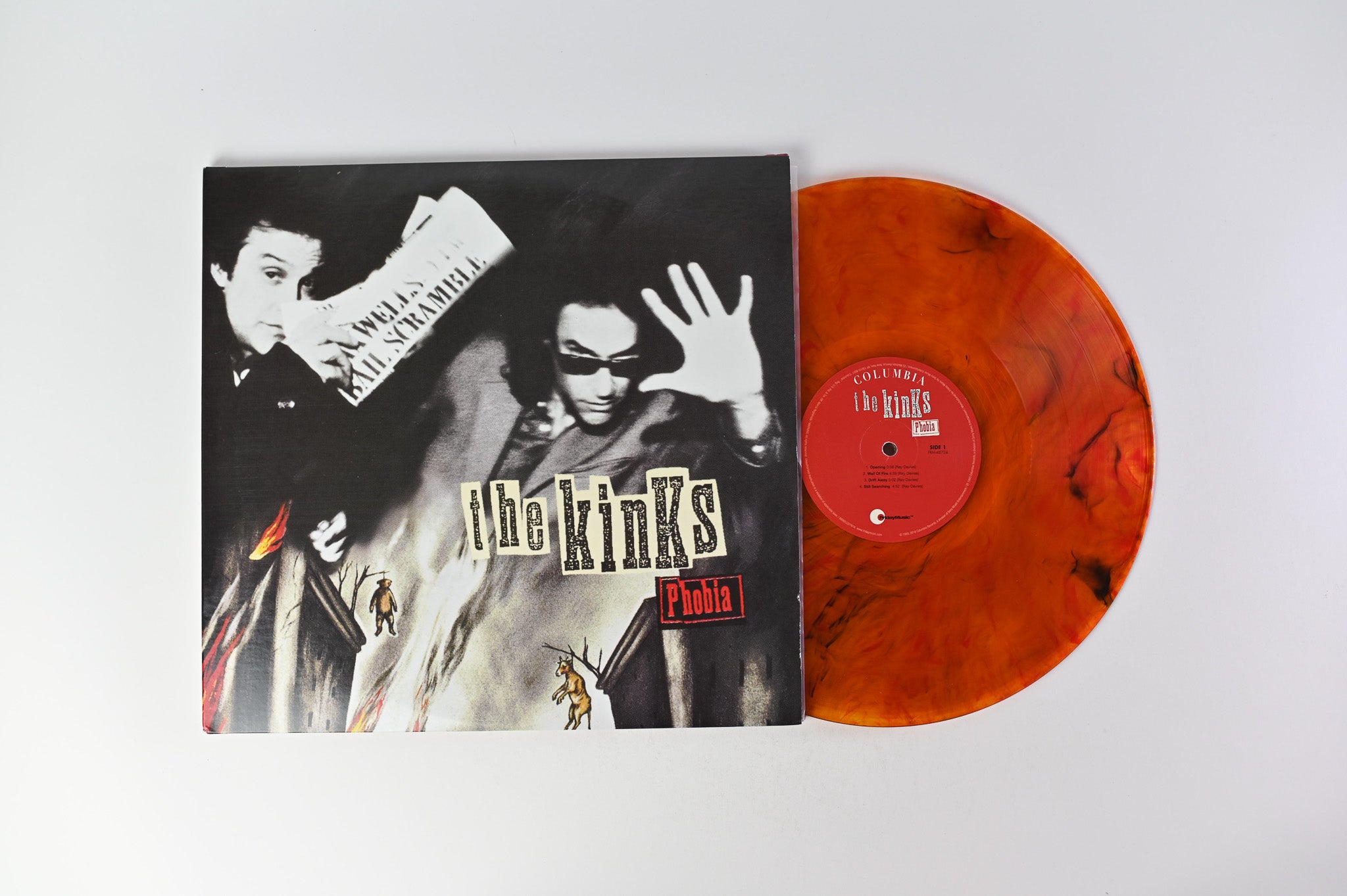 The Kinks - Phobia on Friday Music Ltd RSD Orange/Red/Black Swirl