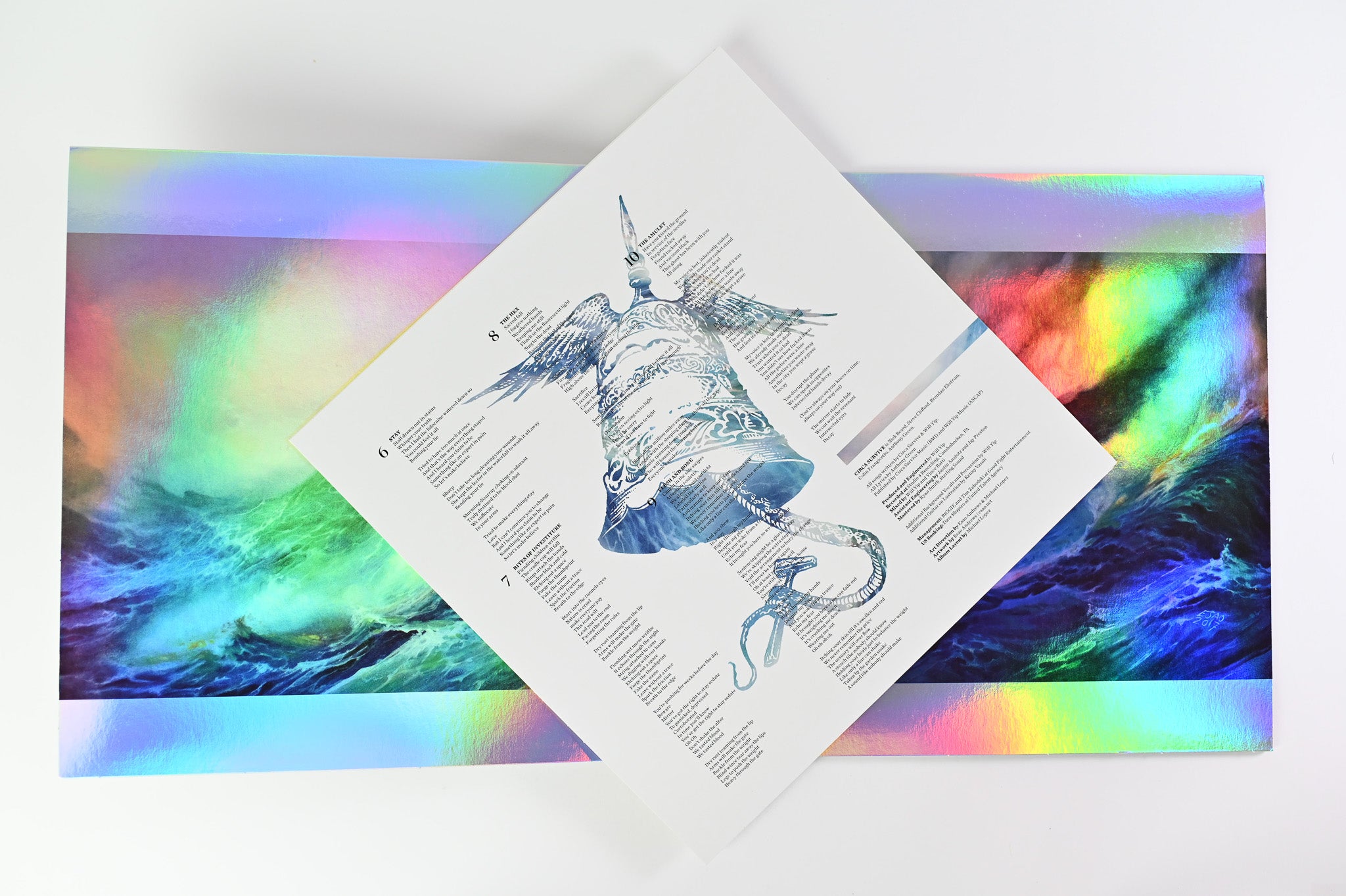 Circa Survive - The Amulet on Hopeless Ltd White With Blue Swirl