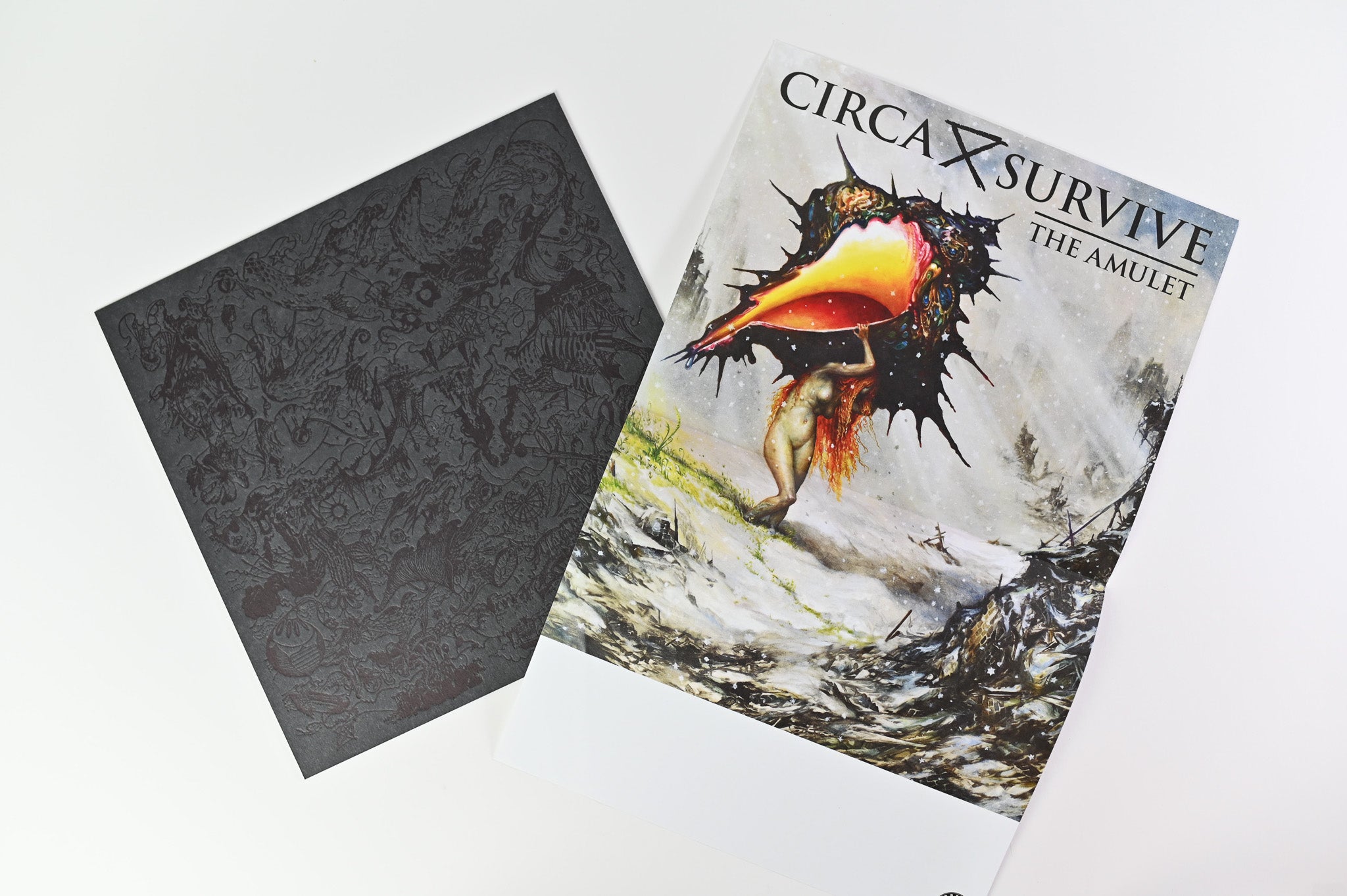 Circa Survive - The Amulet on Hopeless Ltd White With Blue Swirl