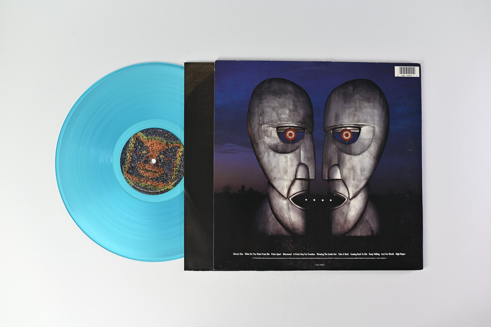 Pink Floyd - The Division Bell on Columbia Blue Transparent Vinyl