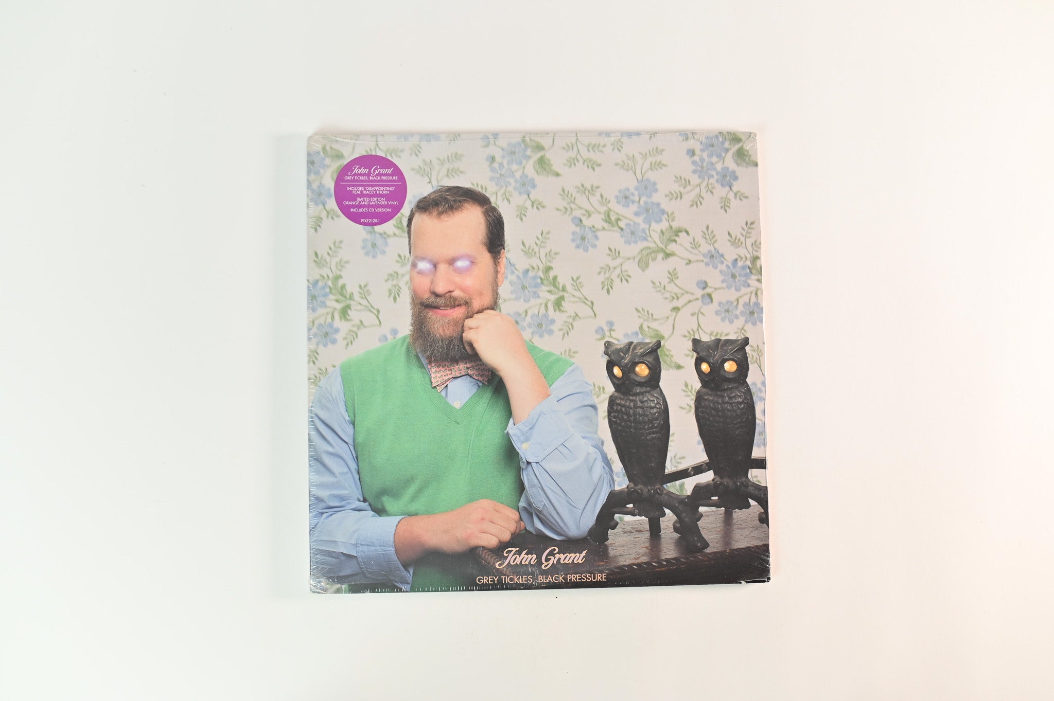 John Grant - Grey Tickles, Black Pressure on Bella Union Ltd Orange / Lavender Vinyl Sealed