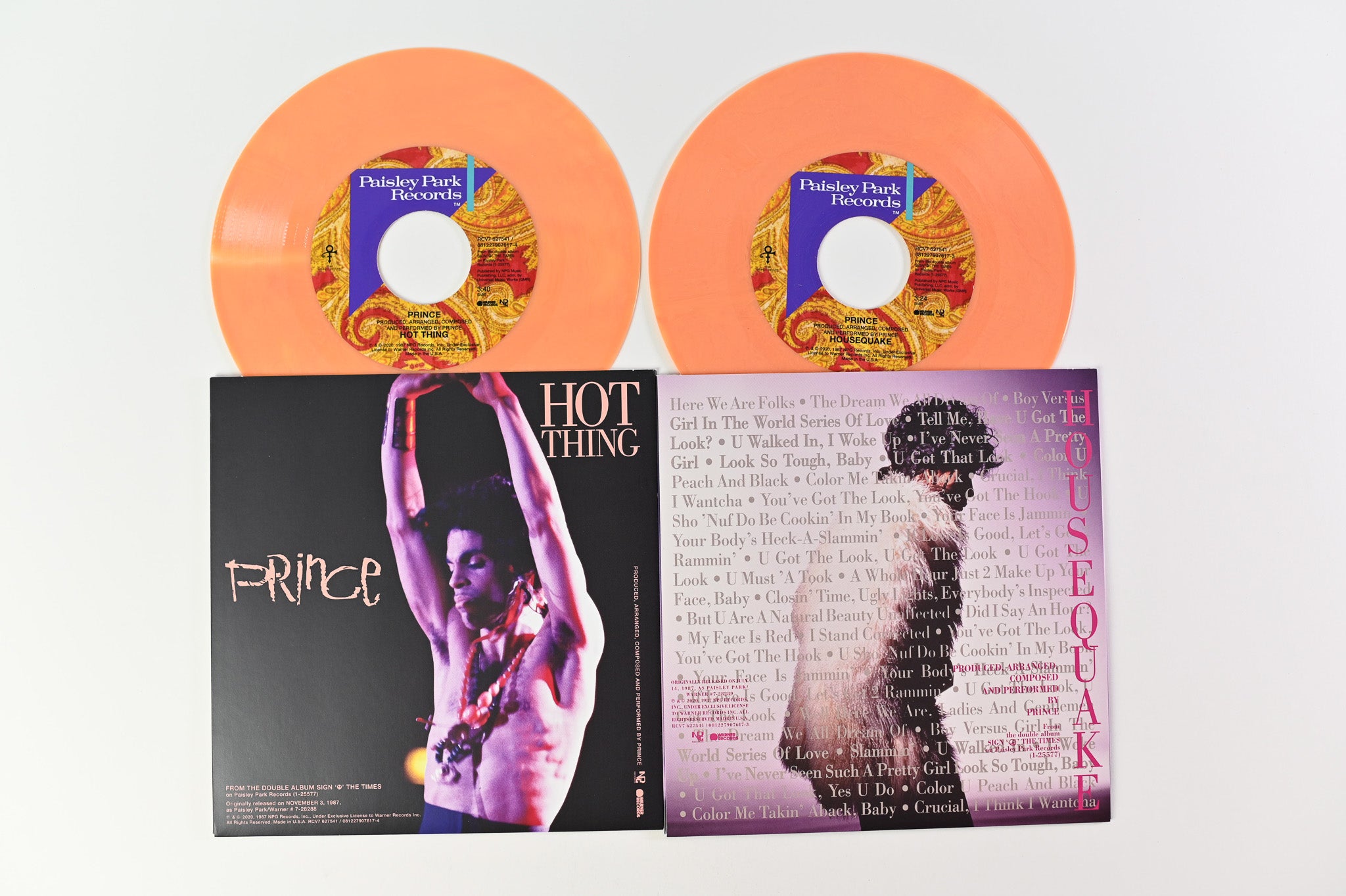 Prince - Sign "O" The Times – The Singles on NPG Warner Peach Vinyl 7" Ltd Numbered Box Set