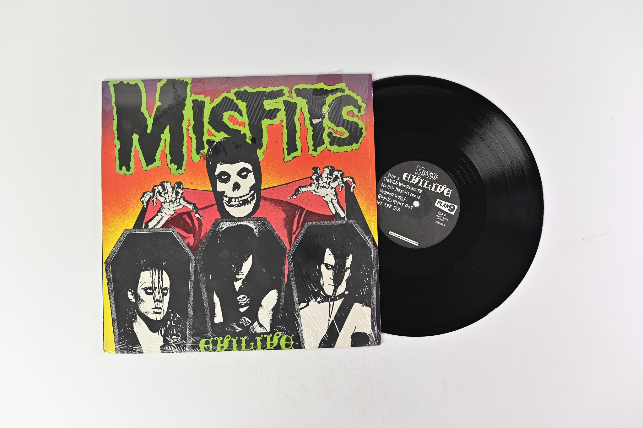 Misfits - Evilive on Plan 9/Caroline Records Black Translucent Vinyl