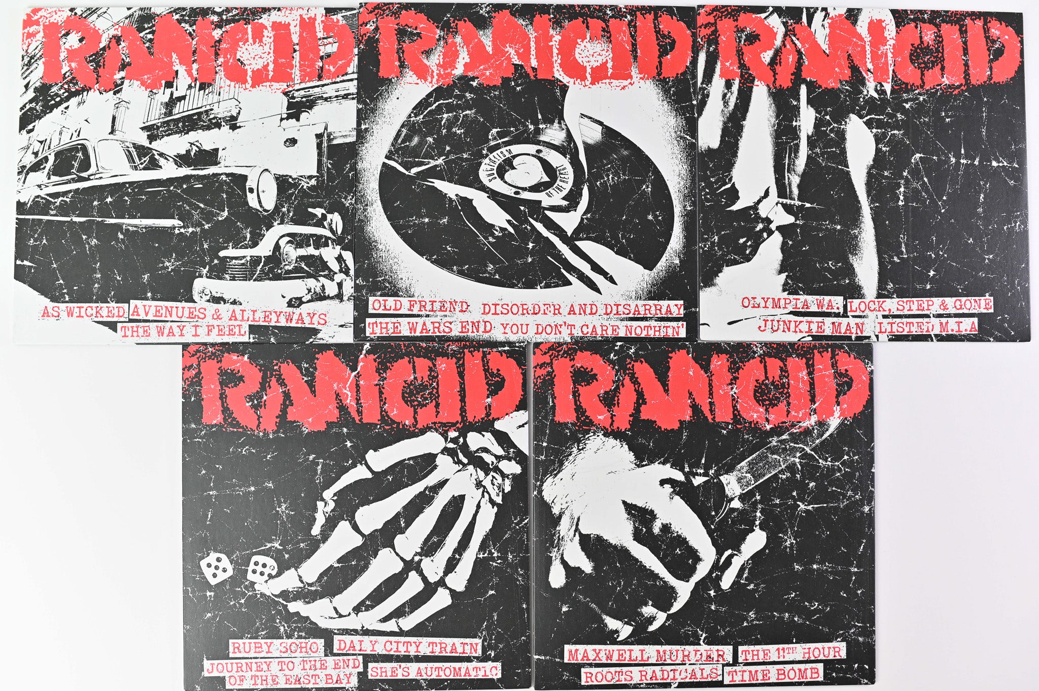 Rancid - ...And Out Come The Wolves on Pirates Press Ltd Red Vinyl 5 X 7" Reissue