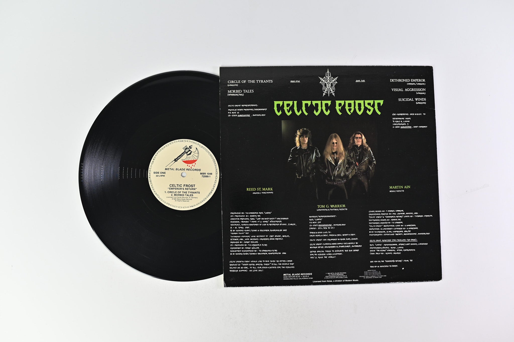 Celtic Frost - Emperor's Return on Enigma/Metal Blade Records
