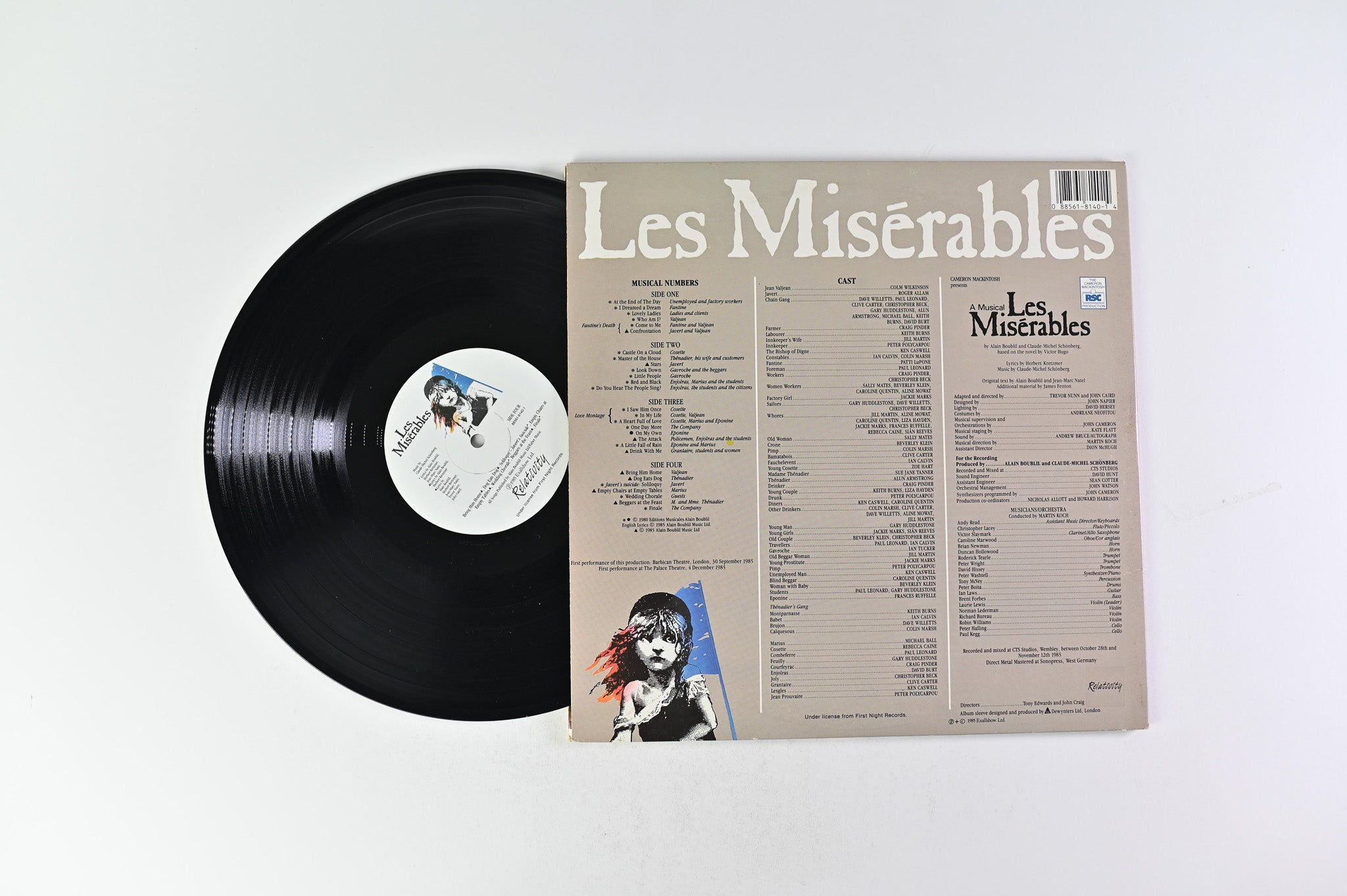 Alain Boublil - Les Misérables - Original London Cast Recording on Relativity