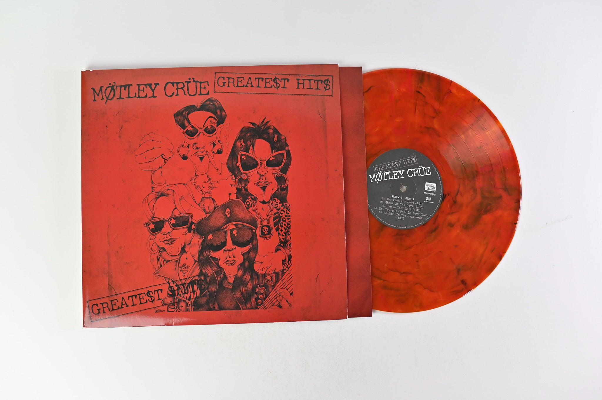Mötley Crüe - Greatest Hits Reissue on Motley Records Crimson Red Smoke Vinyl