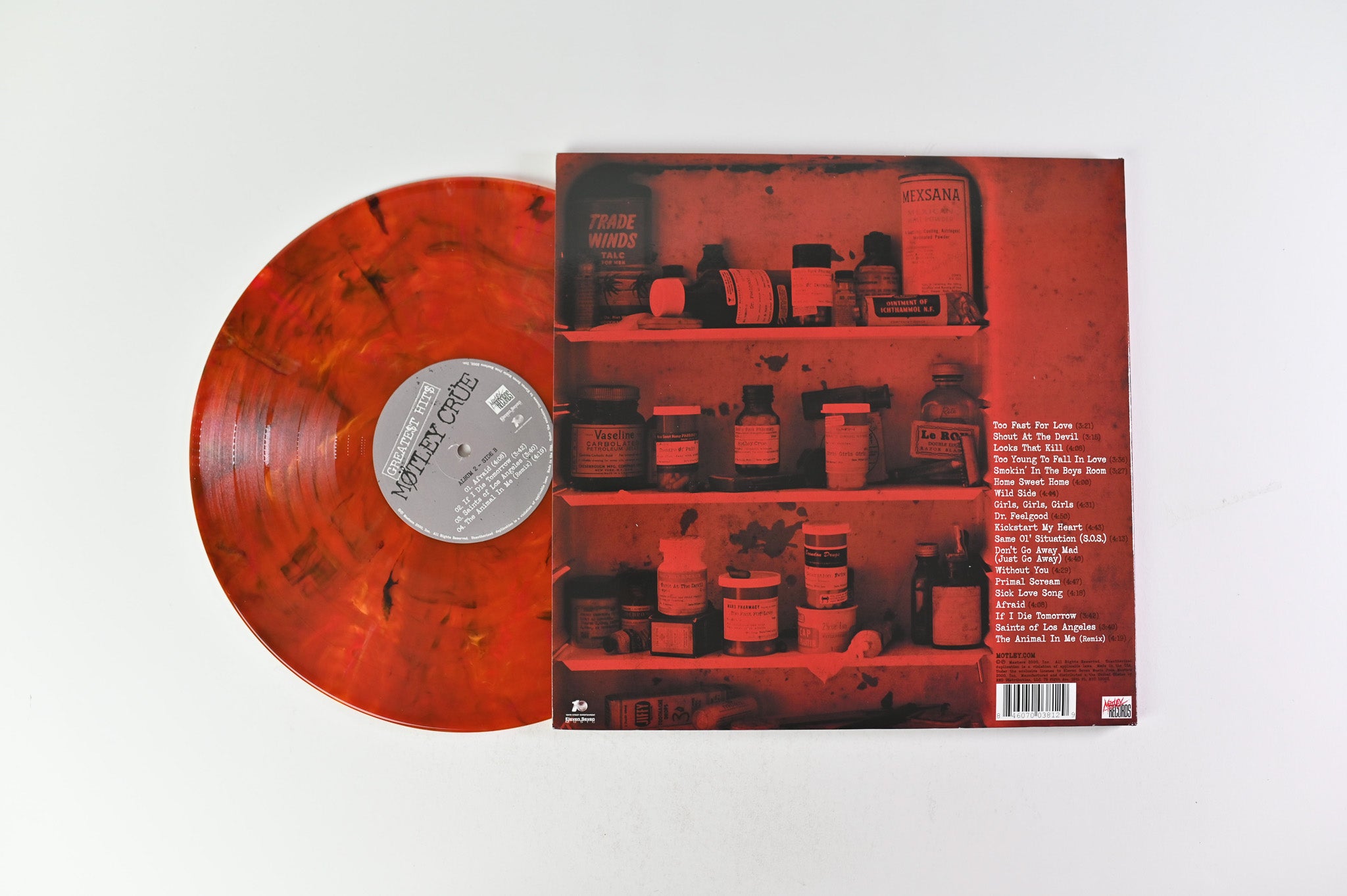 Mötley Crüe - Greatest Hits Reissue on Motley Records Crimson Red Smoke Vinyl