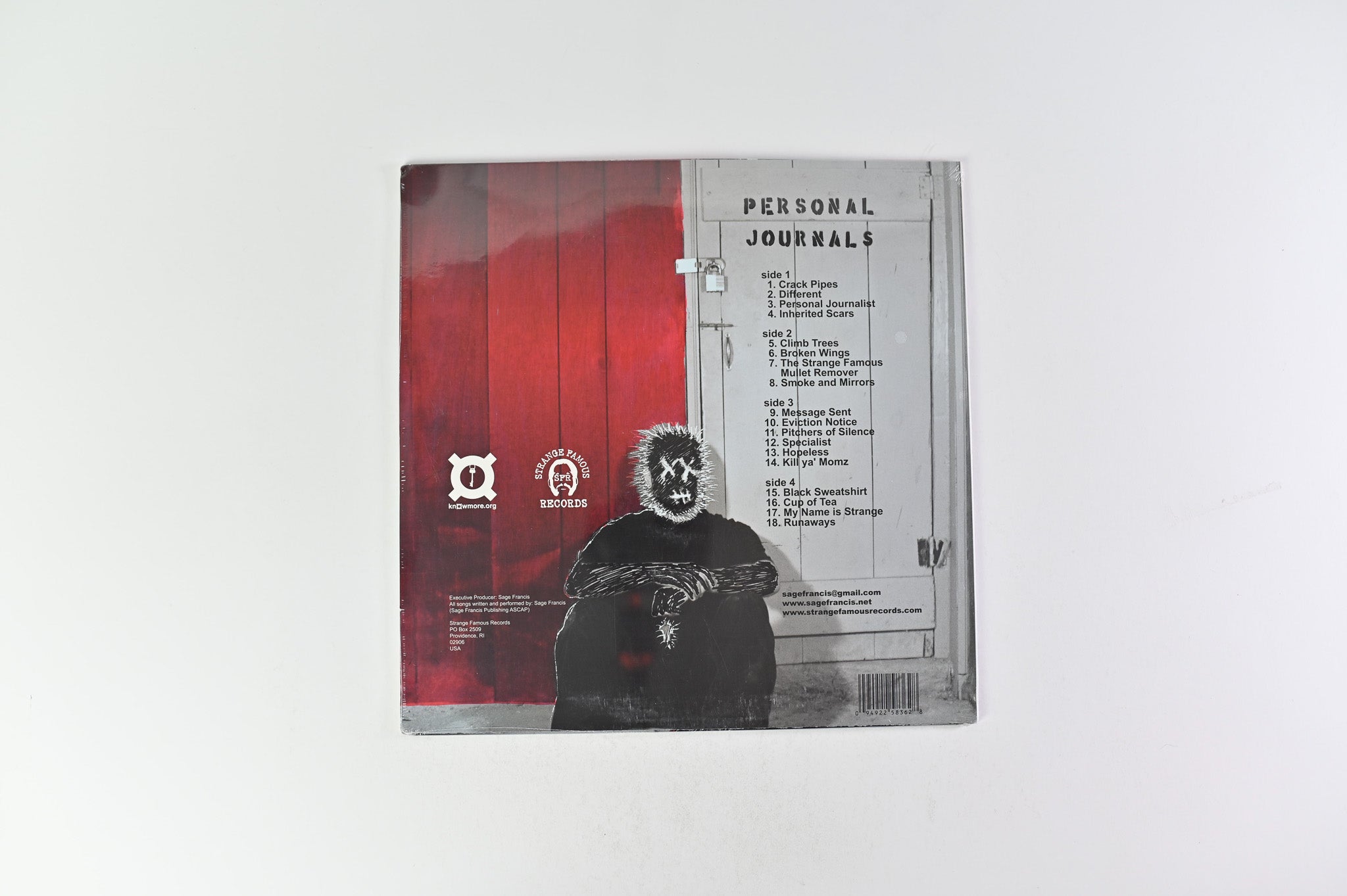 Sage Francis - Personal Journals SEALED Reissue on Strange Famous Records