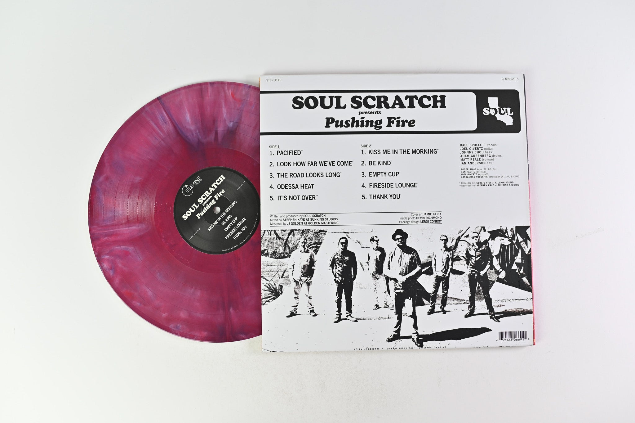 Soul Scratch - Pushing Fire PROMO on Colemine Records Purple Marbled Vinyl