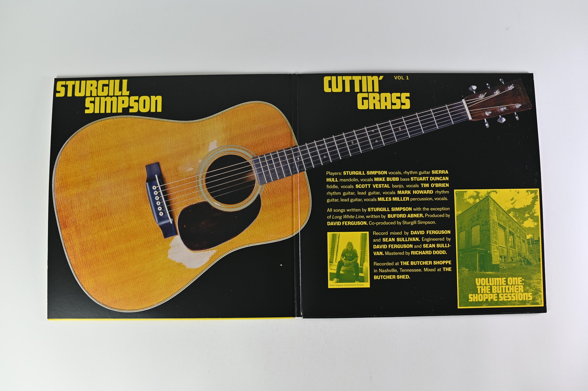 Sturgill Simpson - Cuttin' Grass Vol. 1 (The Butcher Shoppe Sessions) on High Top Mountain Ltd Green & Yellow Vinyl