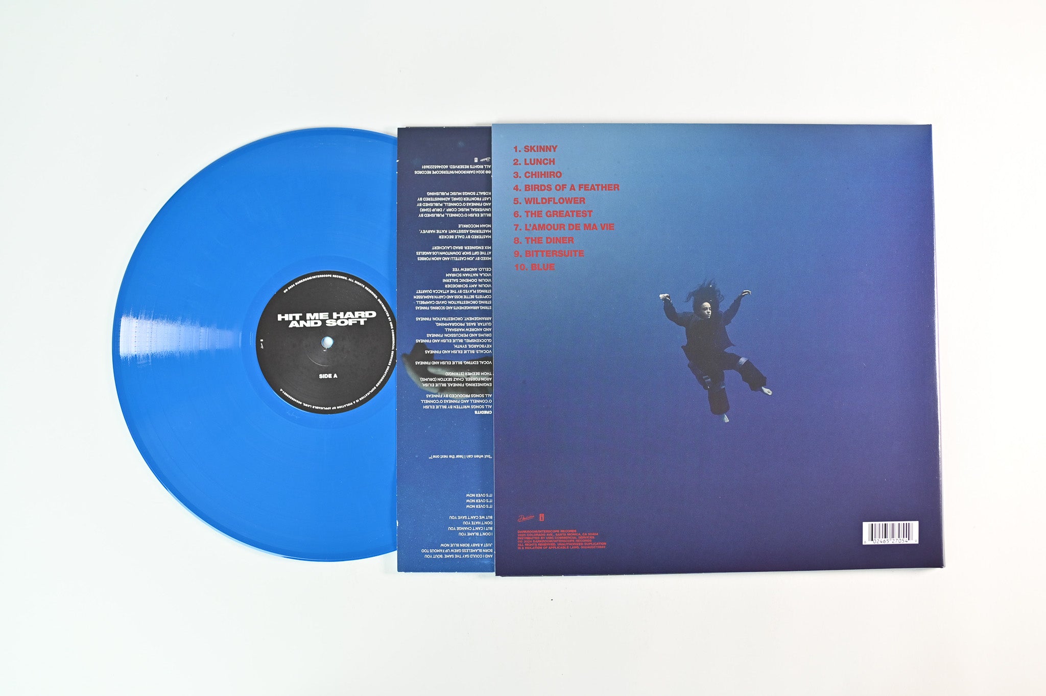 Billie Eilish - Hit Me Hard And Soft on Darkroom Blue Marble Webstore Exclusive