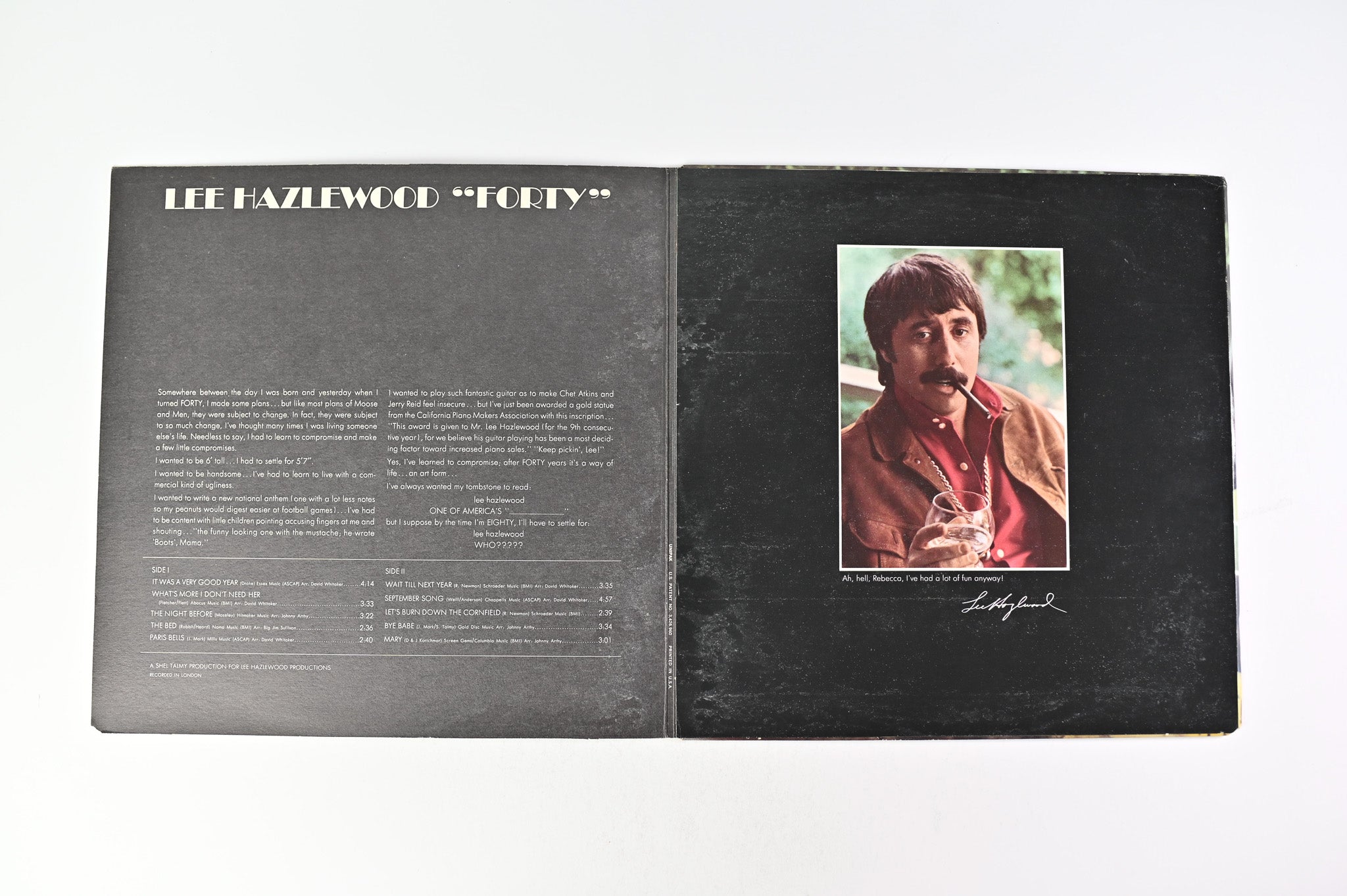 Lee Hazlewood - Forty on LHI
