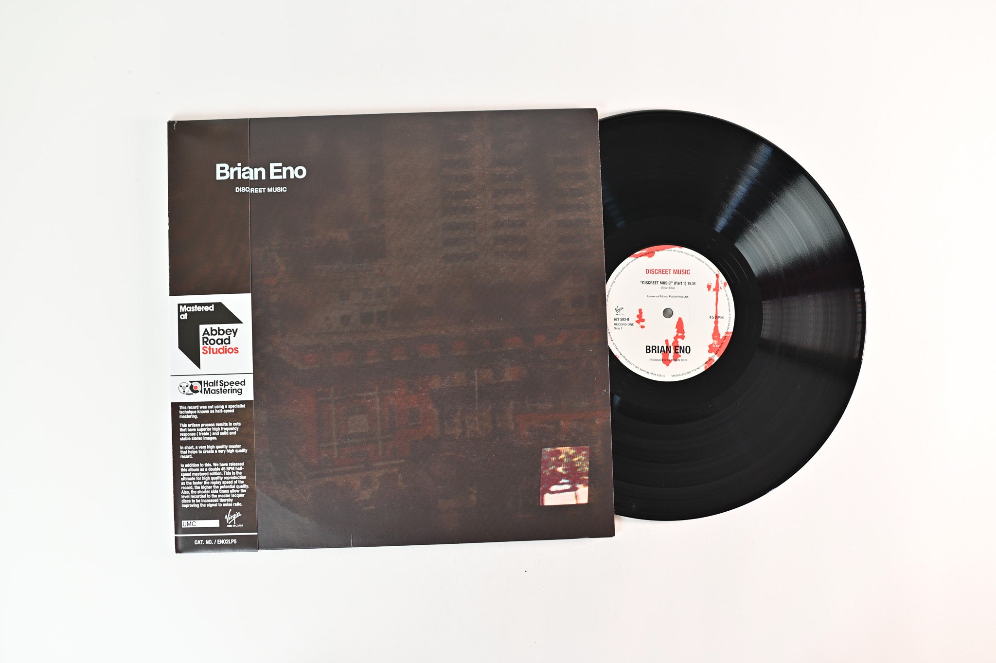 Brian Eno - Discreet Music on Virgin EMI Ltd Half Speed Master 45 RPM Reissue