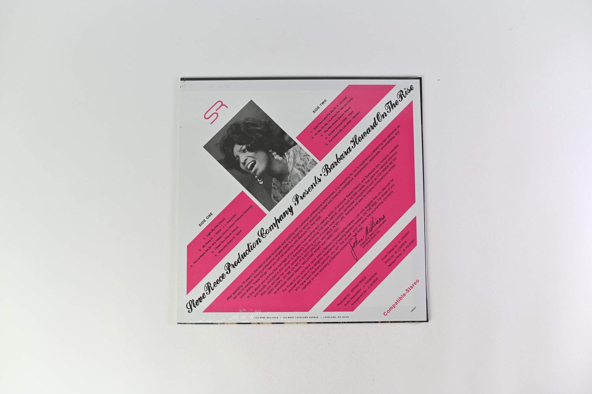 Barbara Howard - On The Rise on Remined Ltd Numbered Pink Vinyl Reissue Sealed