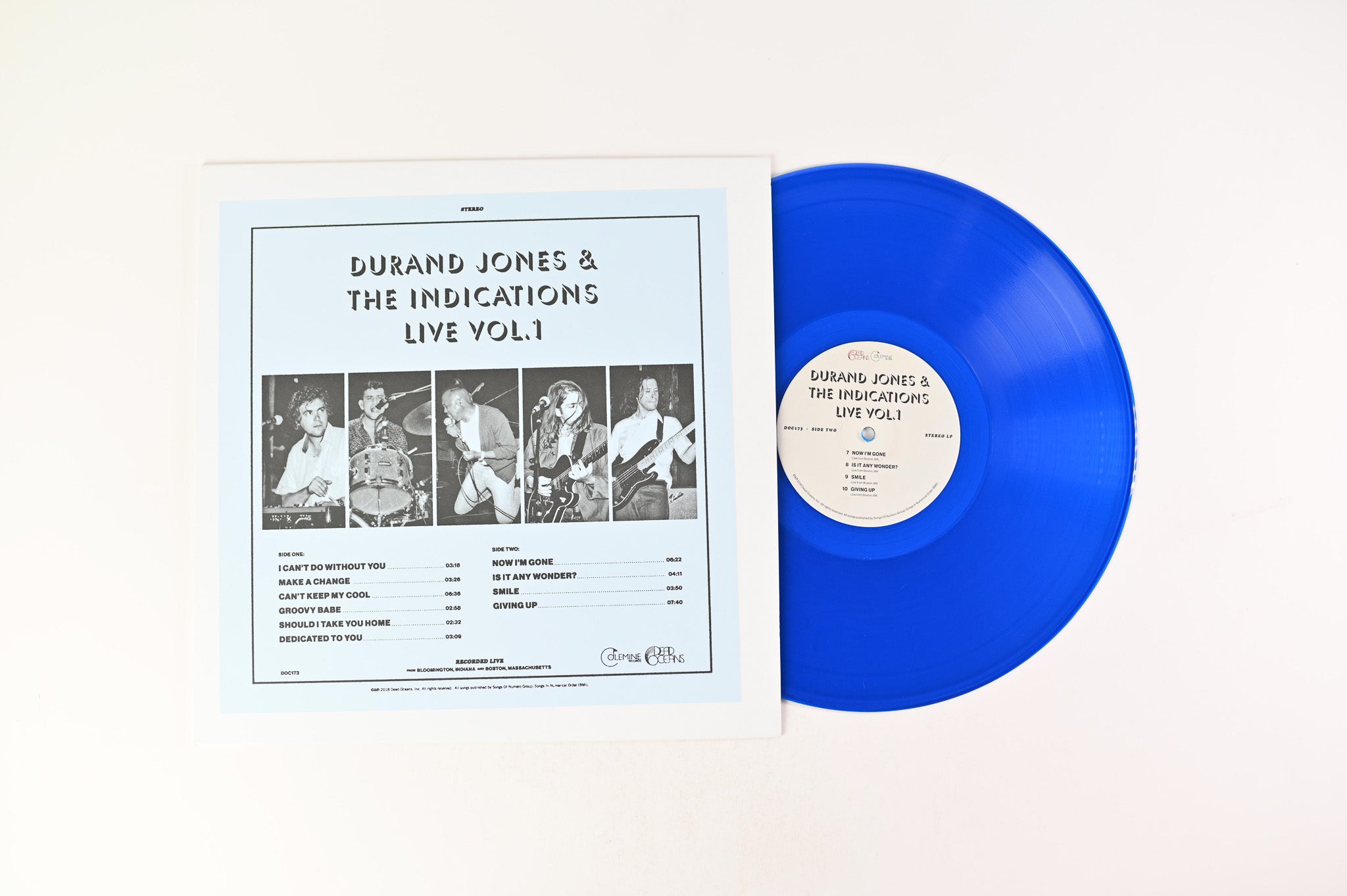 Durand Jones & The Indications - Live Vol. 1 on Dead Oceans Colemine RSD BF 2018 Ltd Blue