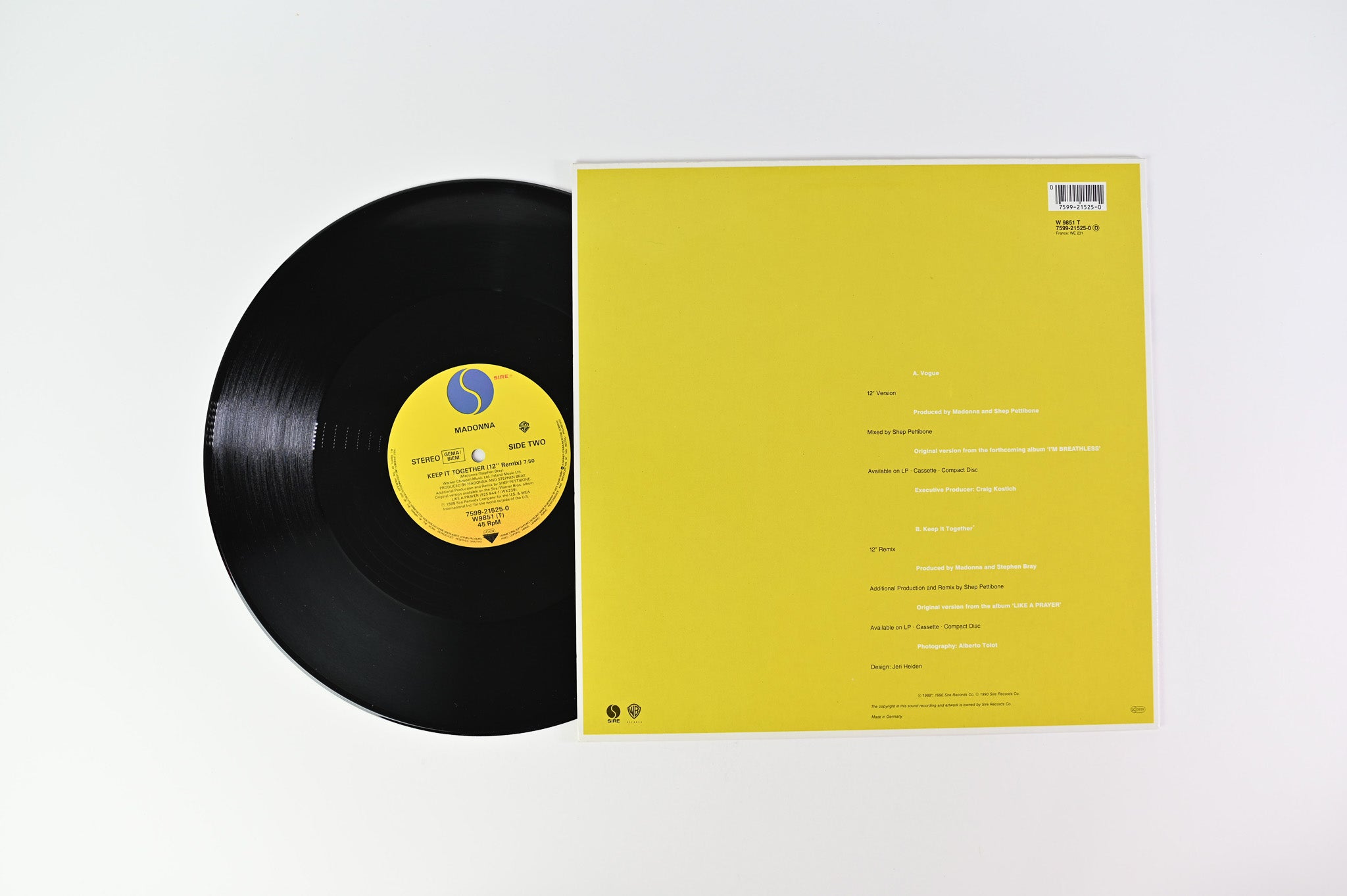Madonna - Vogue on Sire European Press 12"