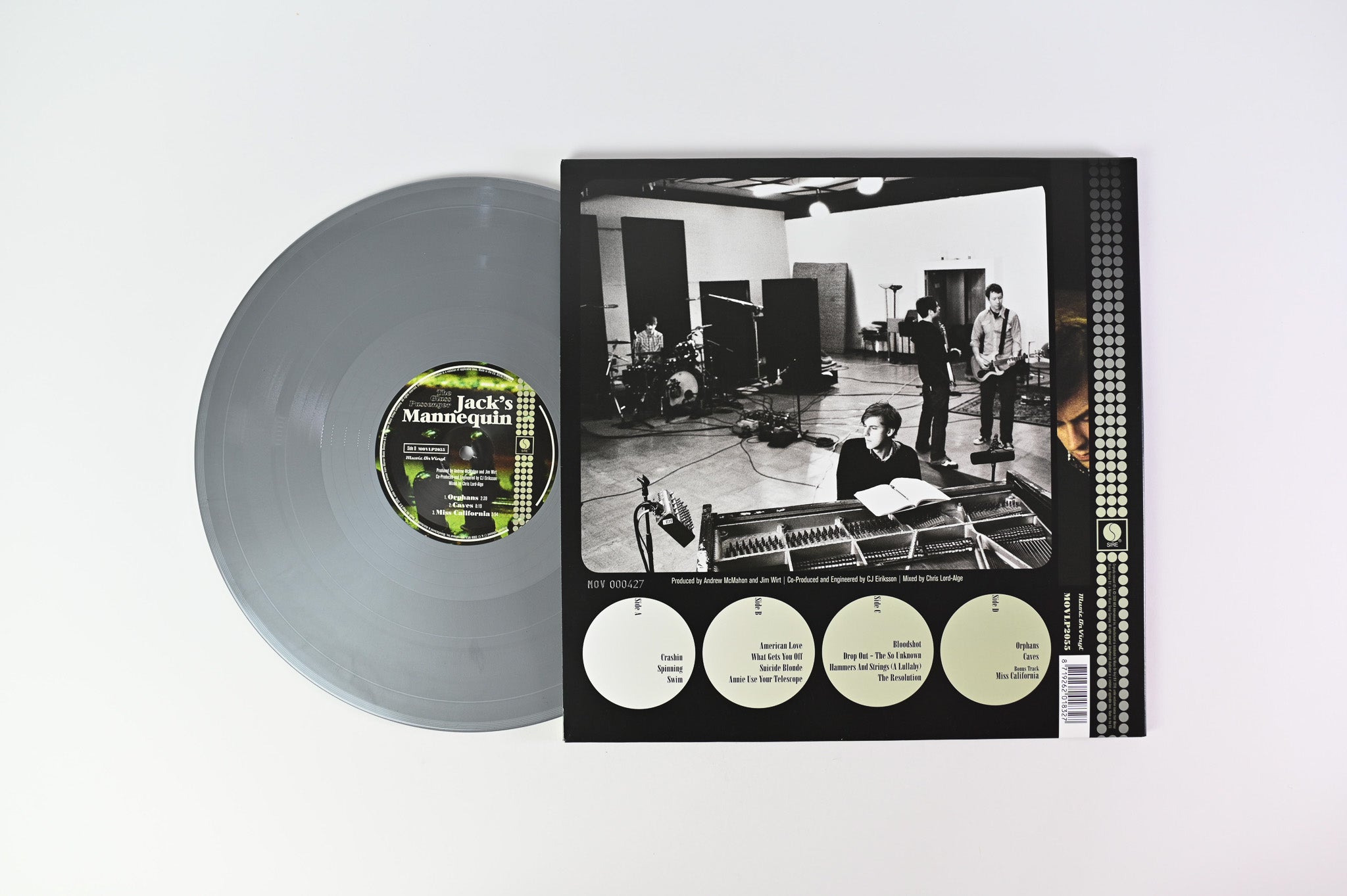 Jack's Mannequin - The Glass Passenger on Music on Vinyl Ltd Numbered Silver Vinyl Reissue