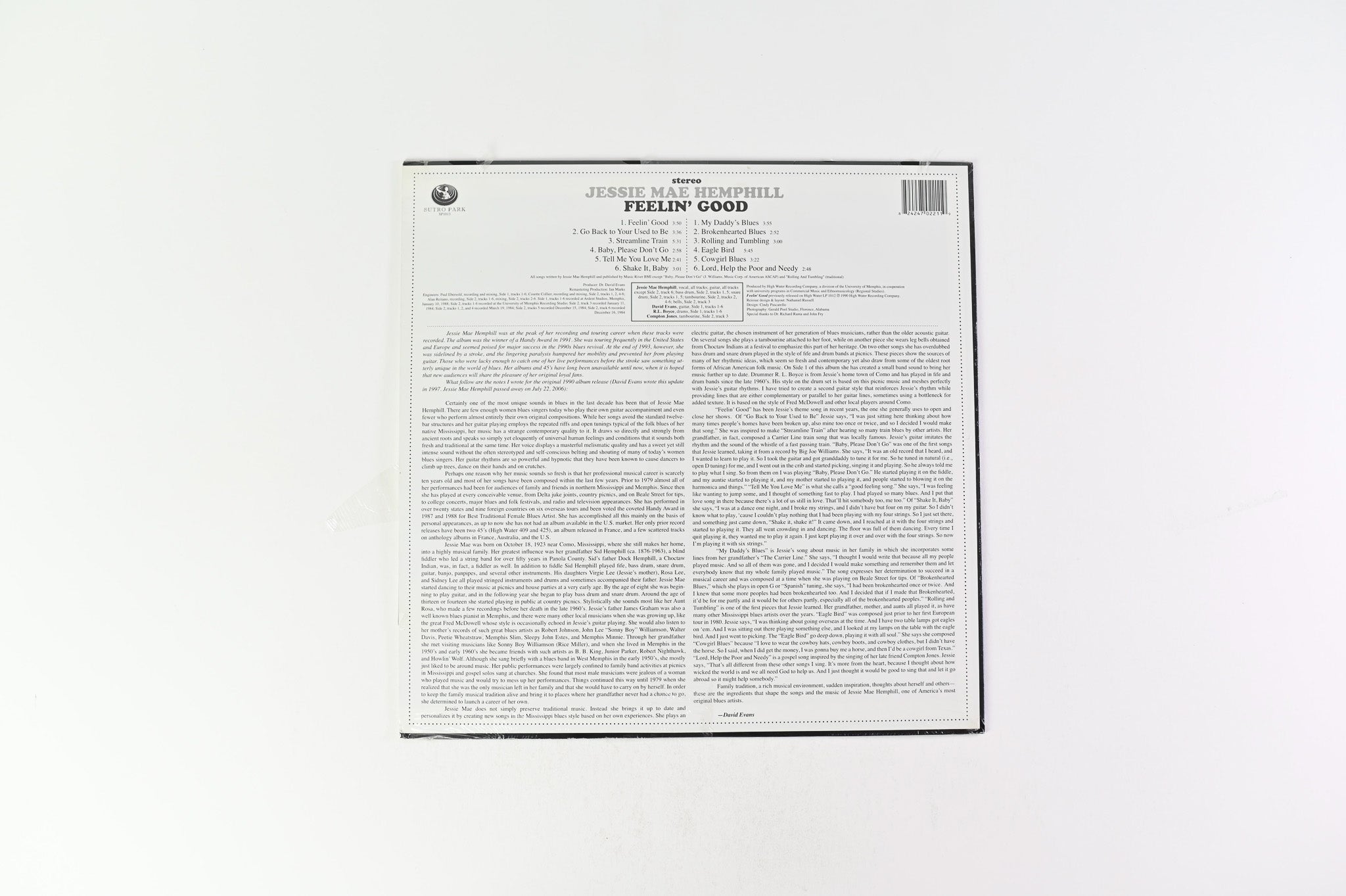 Jessie Mae Hemphill - Feelin' Good on Sutro Park 180 Gram Reissue Sealed