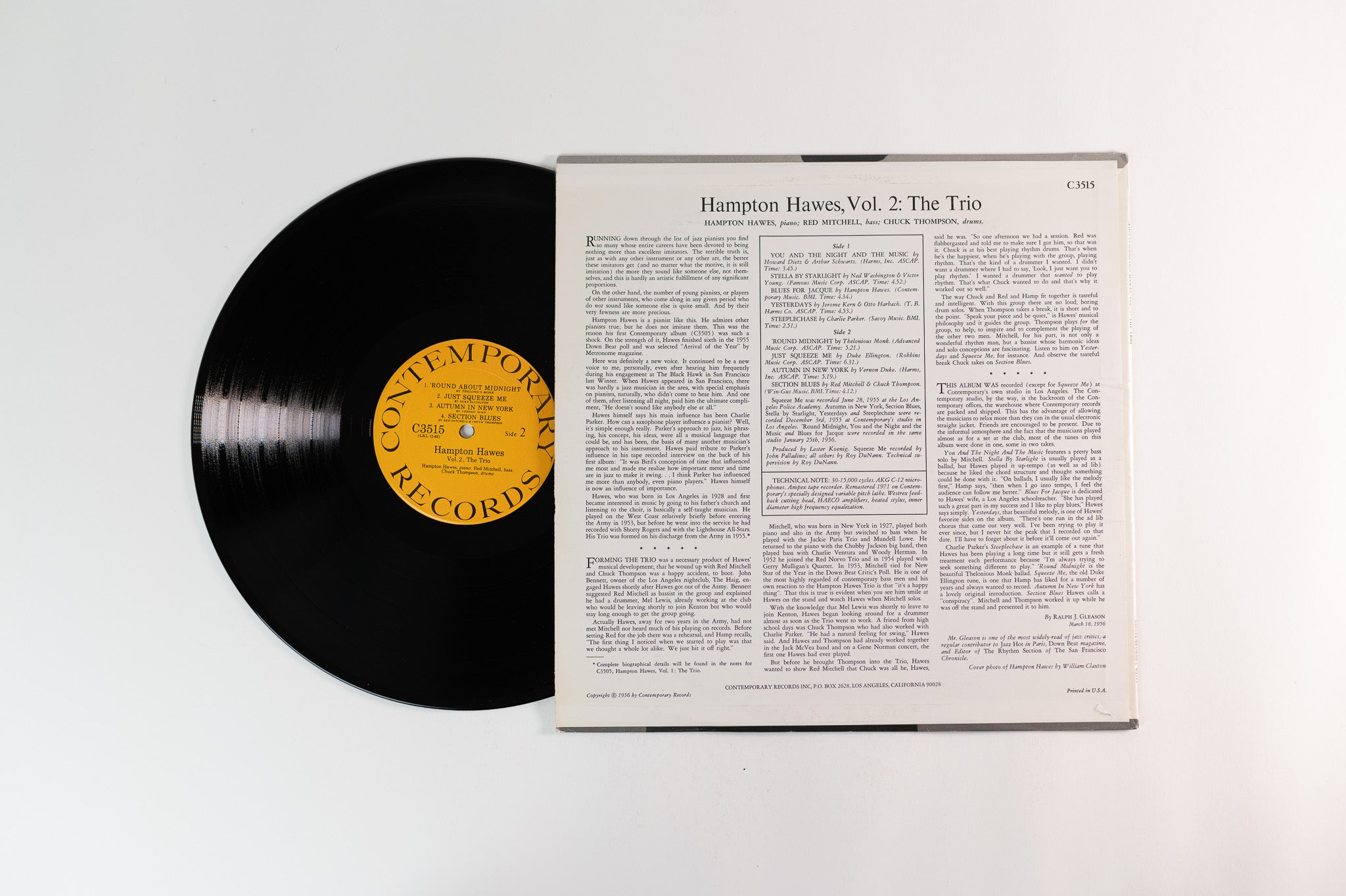 Hampton Hawes - This Is Hampton Hawes Vol. 2: The Trio on Contemporary Records