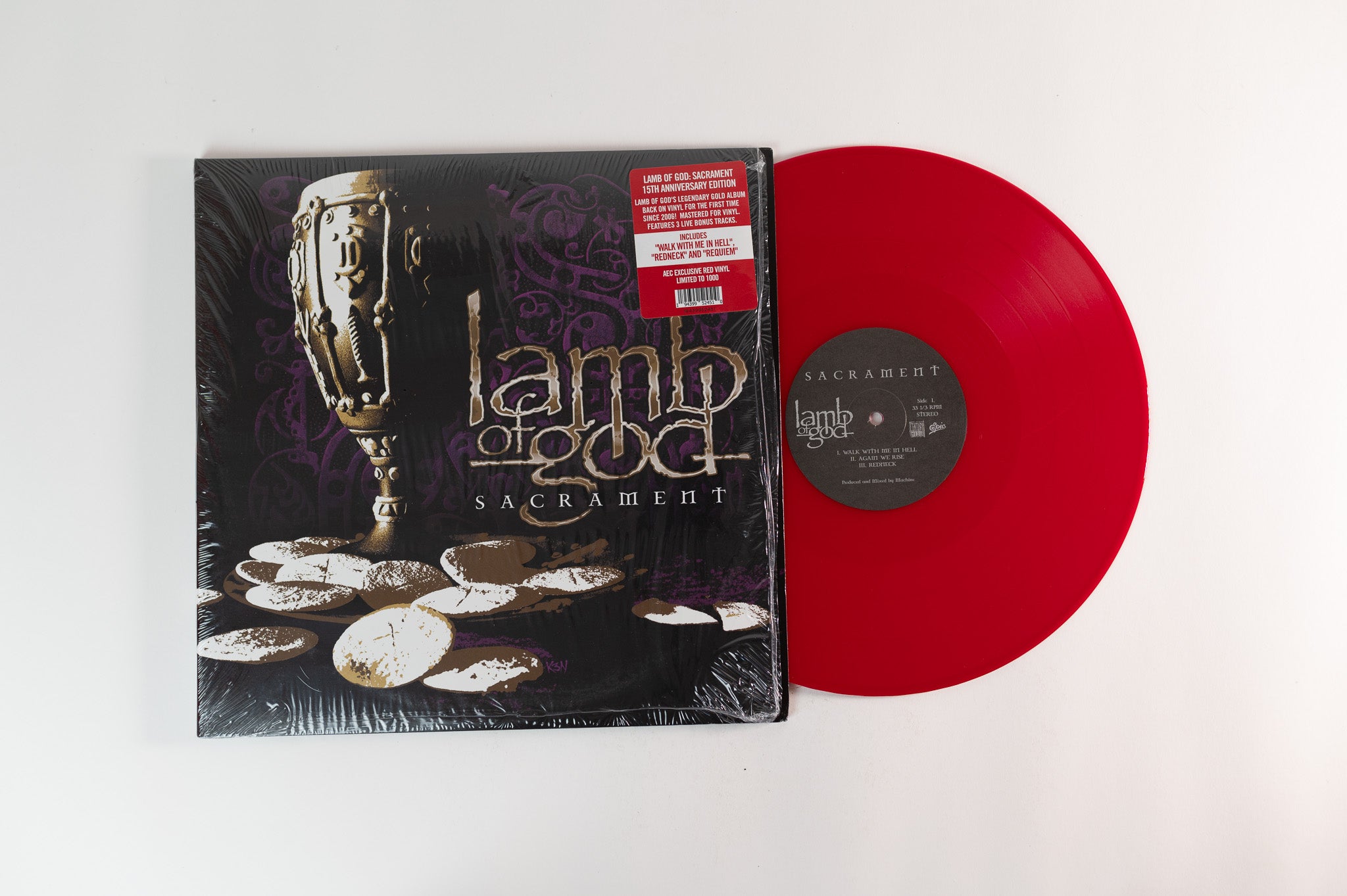 Lamb Of God - Sacrament on Century Media / Epic - Red Vinyl