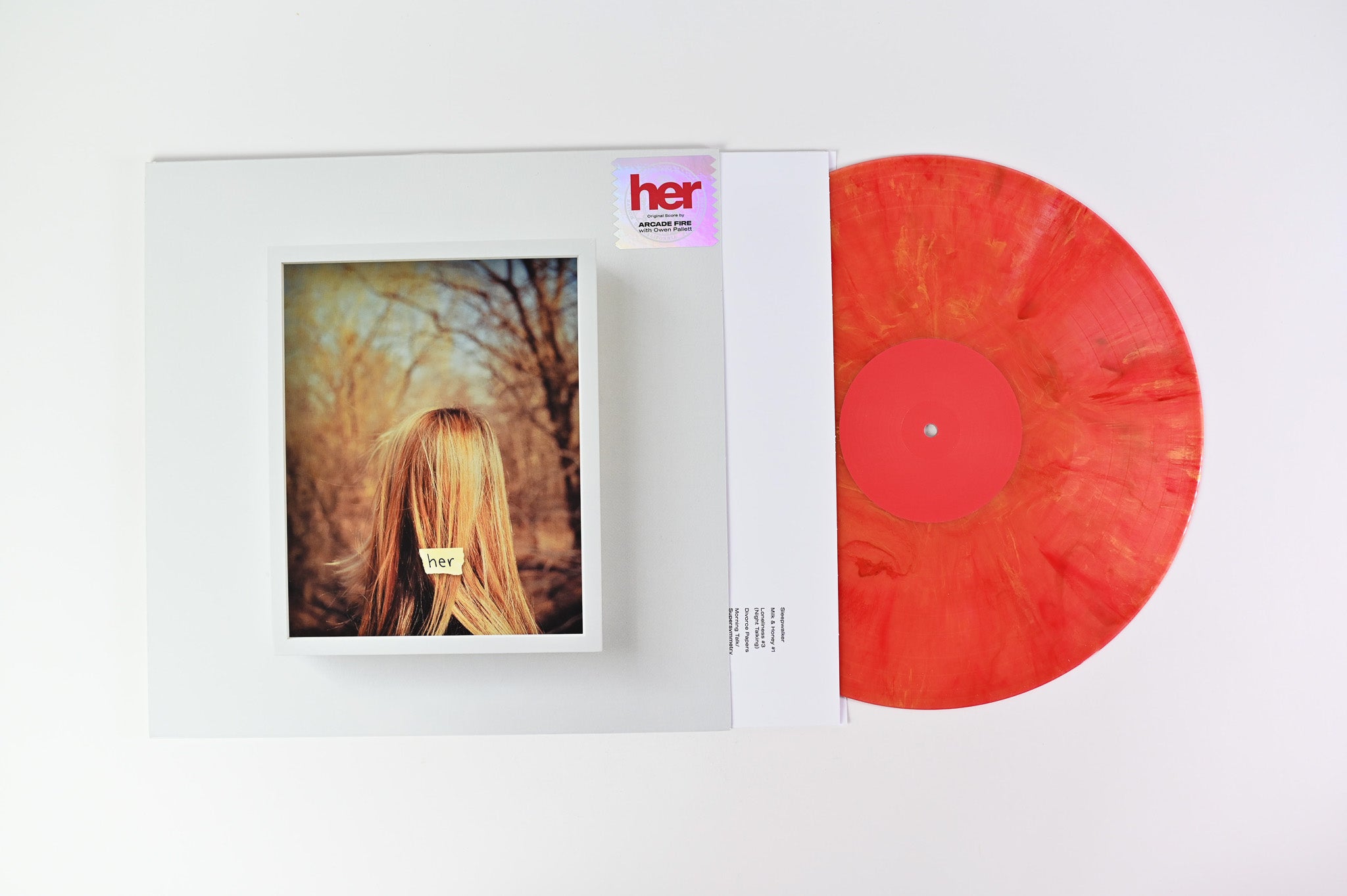 Arcade Fire With Owen Pallet - Her on Milan Ltd Red Marble Reissue