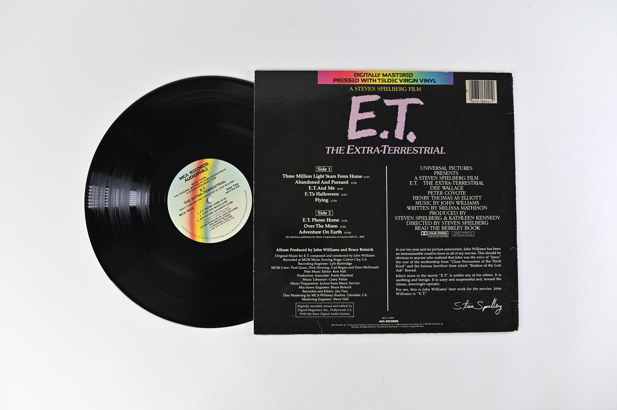 John Williams - E.T. The Extra-Terrestrial (Music From The Original Motion Picture Soundtrack) on MCA Records Audiophile
