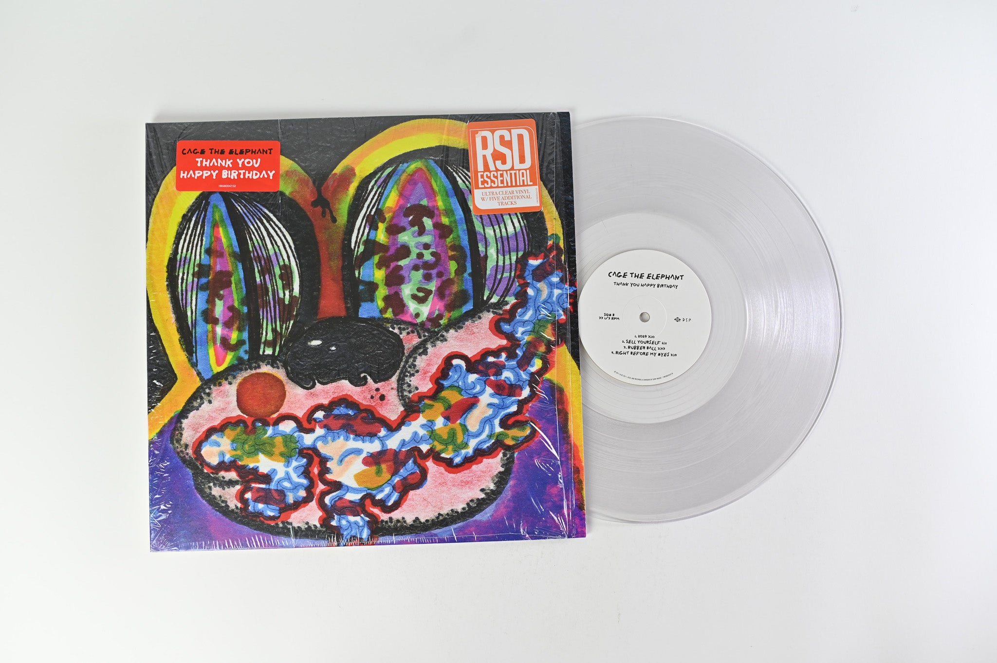 Cage The Elephant - Thank You Happy Birthday on Jive Clear Vinyl