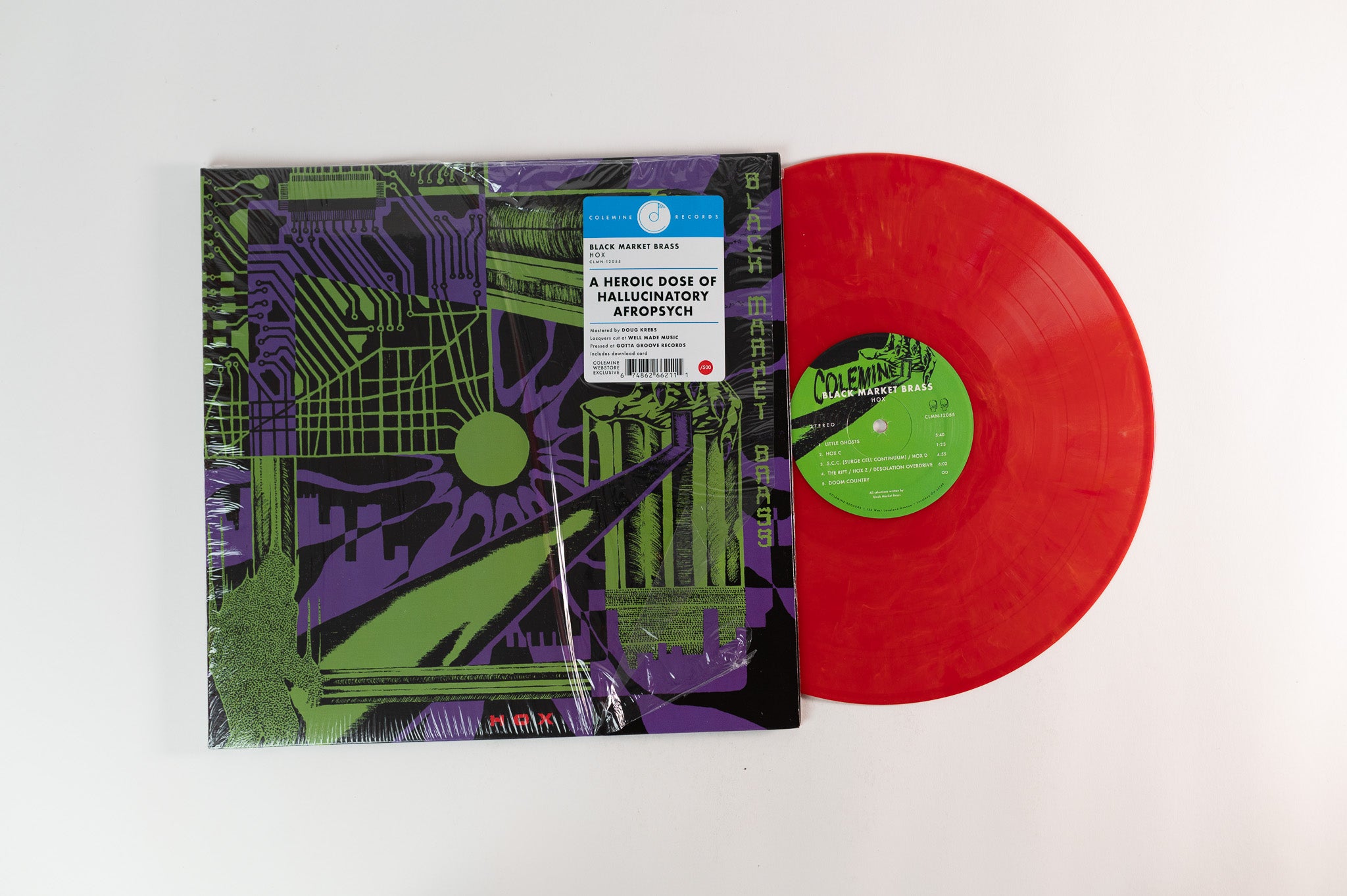 Black Market Brass - Hox on Colemine Records - Hellfire Red Vinyl