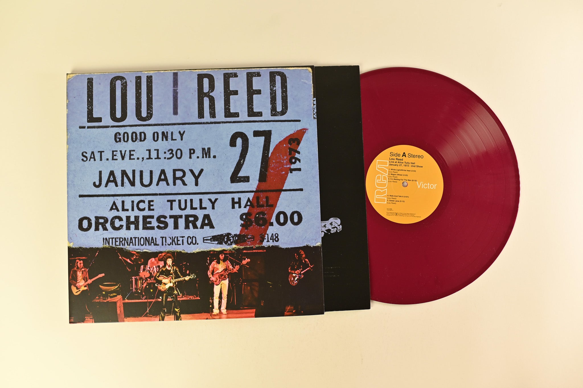 Lou Reed - Live At Alice Tully Hall (January 27, 1973 - 2nd Show) on RCA Victor RSD Limited Edition on Burgundy Vinyl