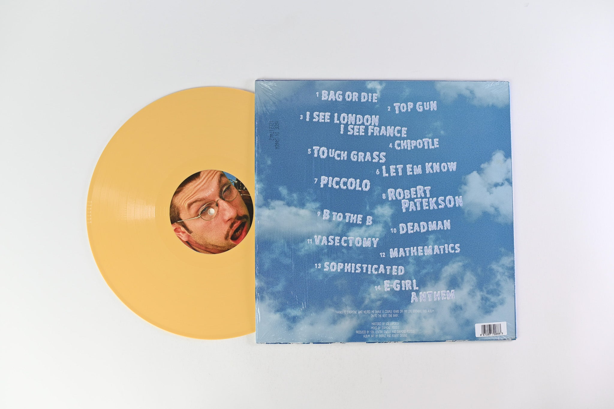 bbno$ - Bag Or Die Self-Released on Yellow Vinyl