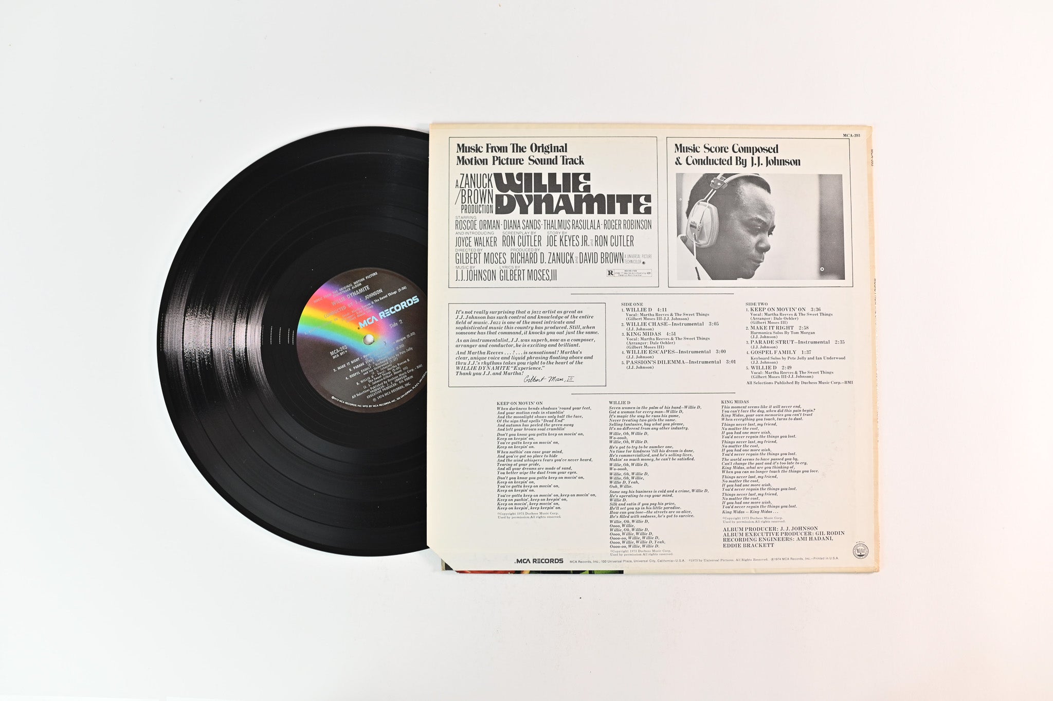 J.J. Johnson - Willie Dynamite (Music From The Original Motion Picture Soundtrack) on MCA