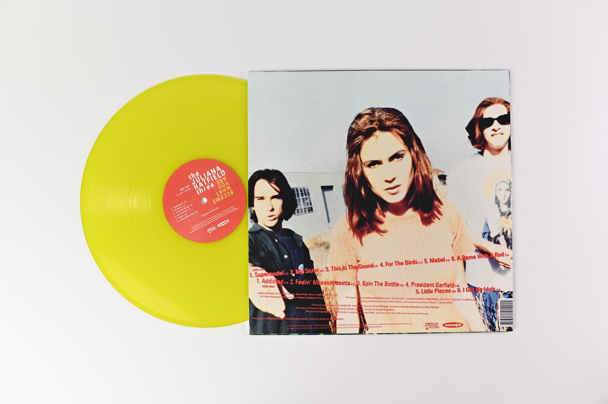 The Juliana Hatfield Three - Become What You Are on American Laundromat Ltd Yellow Vinyl Reissue