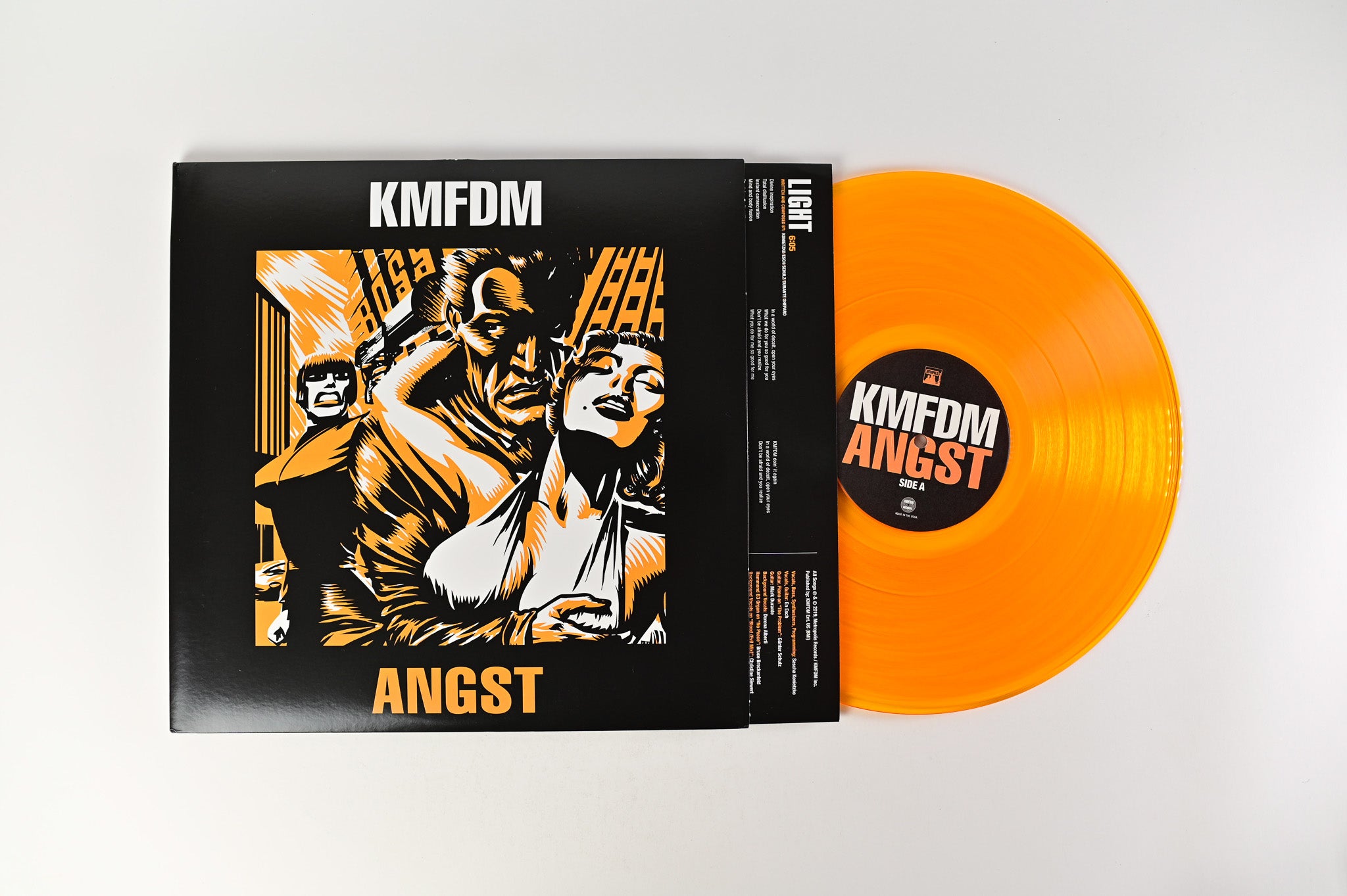 KMFDM - Angst on Metropolis Ltd Orange Reissue