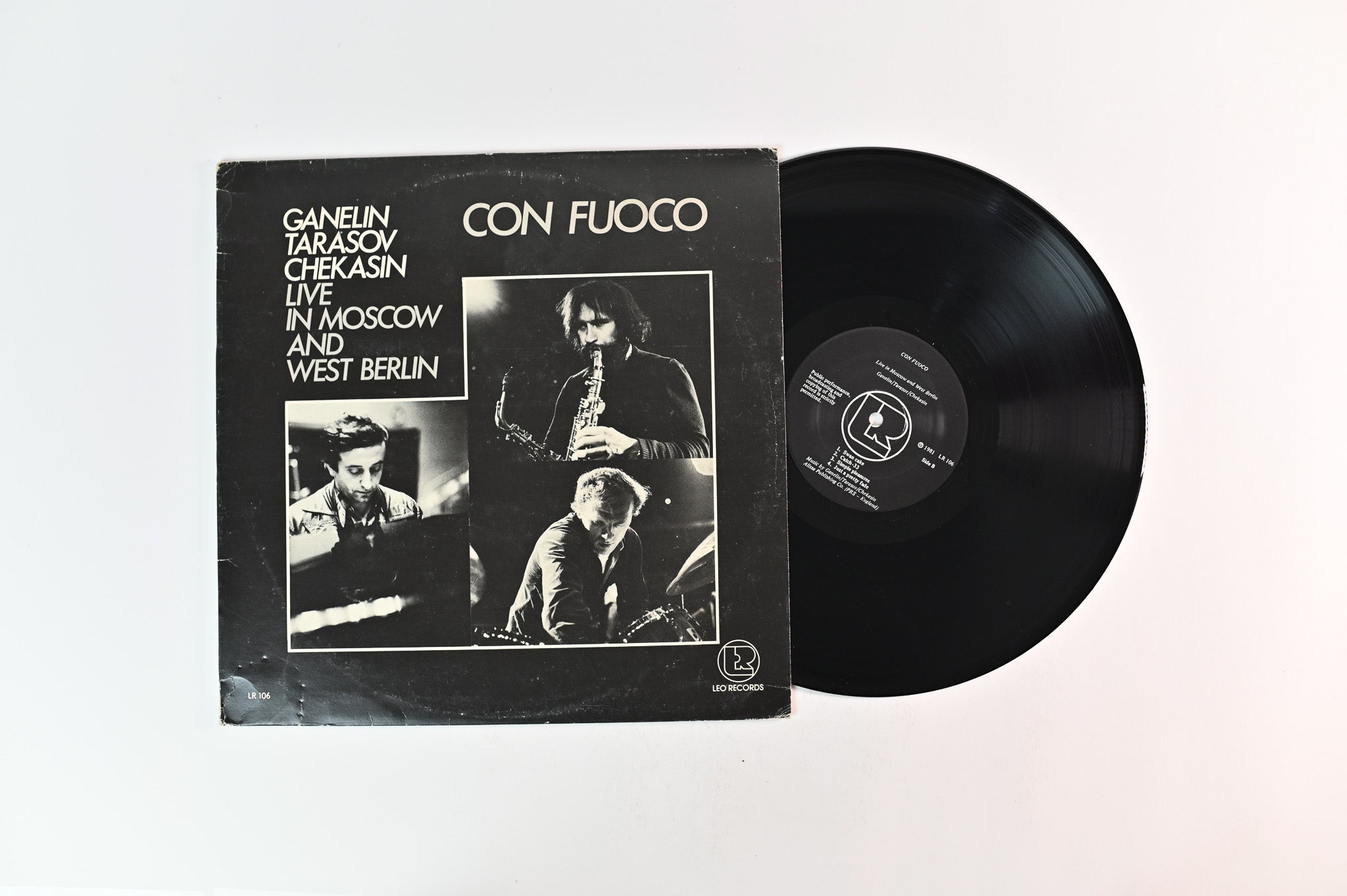 Ganelin / Tarasov / Chekasin - Con Fuoco - Live In Moscow And West Berlin on Leo