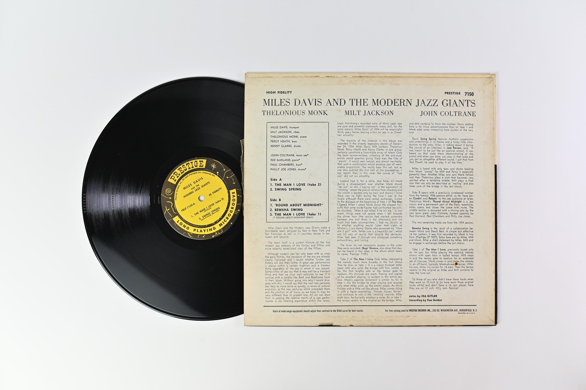 Miles Davis - Miles Davis And The Modern Jazz Giants on Prestige Mono Deep Groove