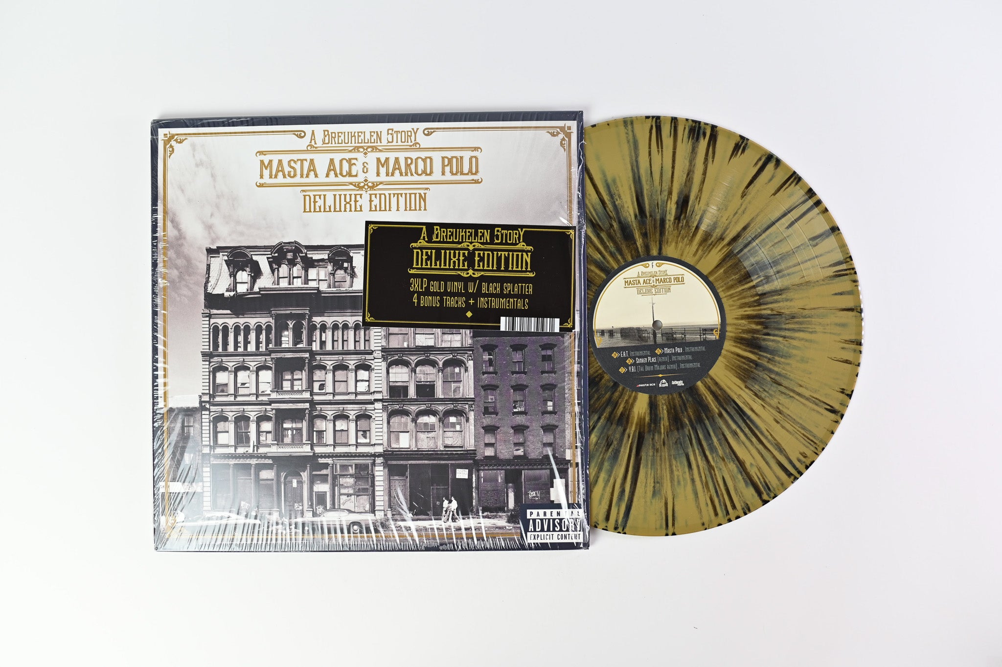 Masta Ace - A Breukelen Story on Fat Beats Ltd Gold with Black Splatter Reissue