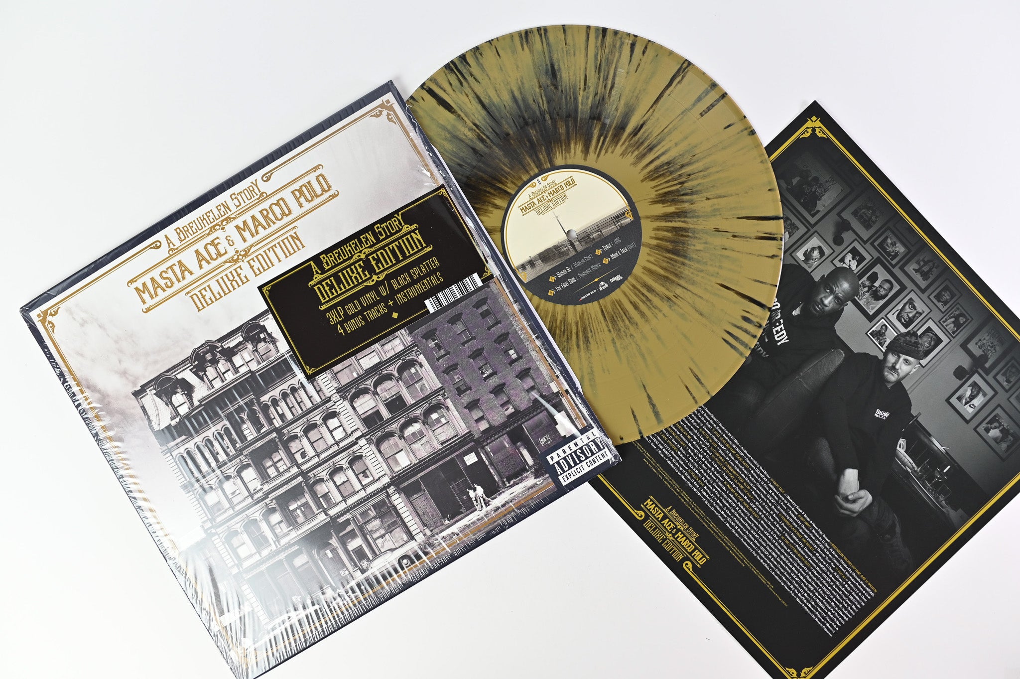Masta Ace - A Breukelen Story on Fat Beats Ltd Gold with Black Splatter Reissue