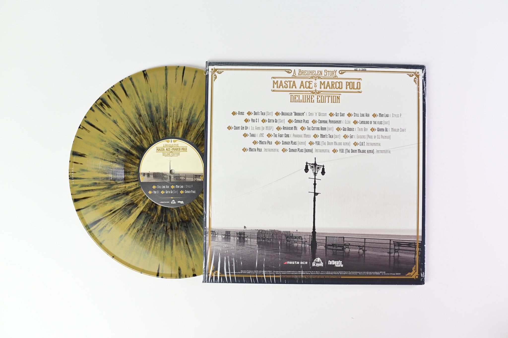 Masta Ace - A Breukelen Story on Fat Beats Ltd Gold with Black Splatter Reissue