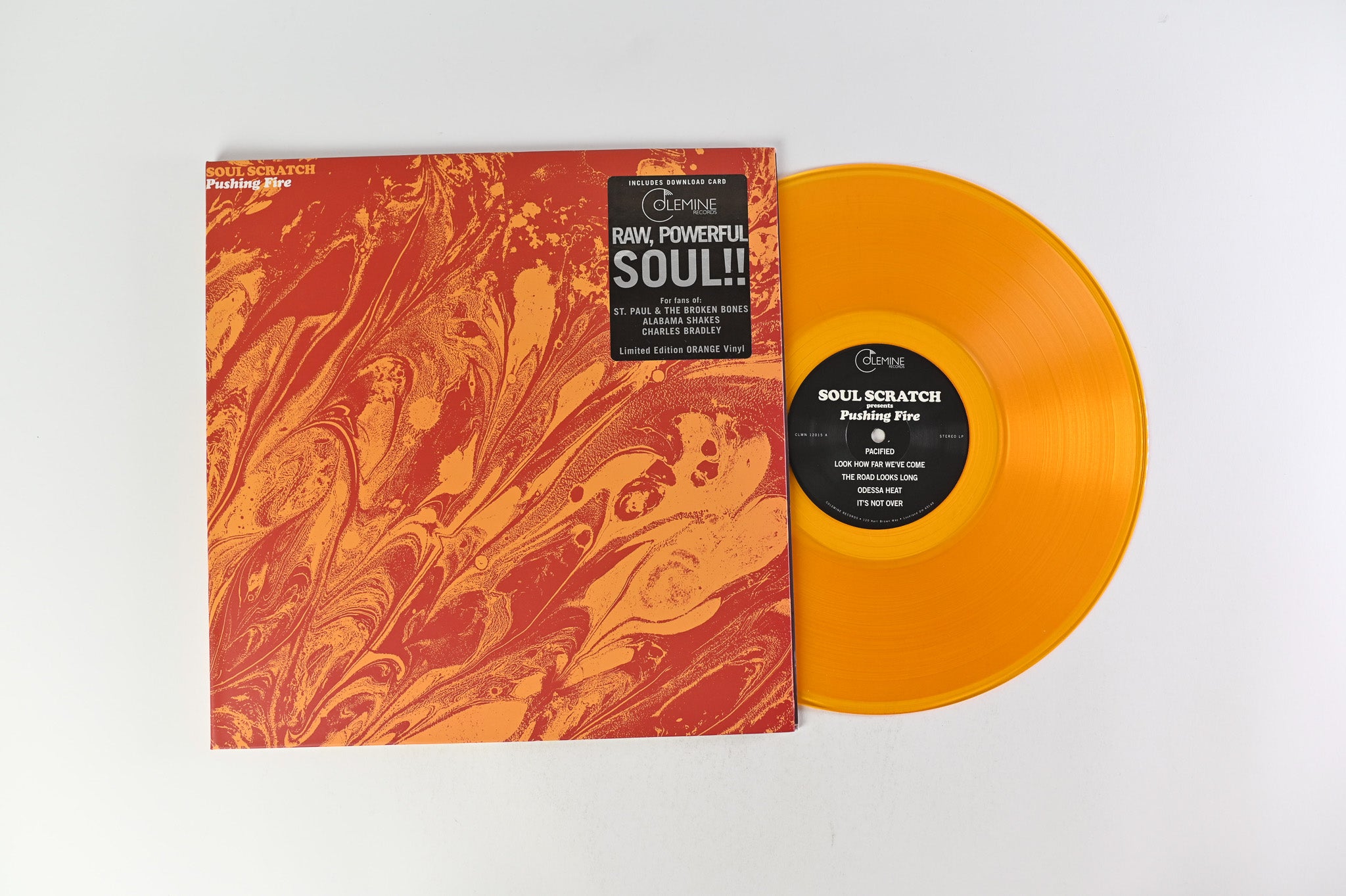 Soul Scratch - Pushing Fire on Colemine Records - Orange Vinyl