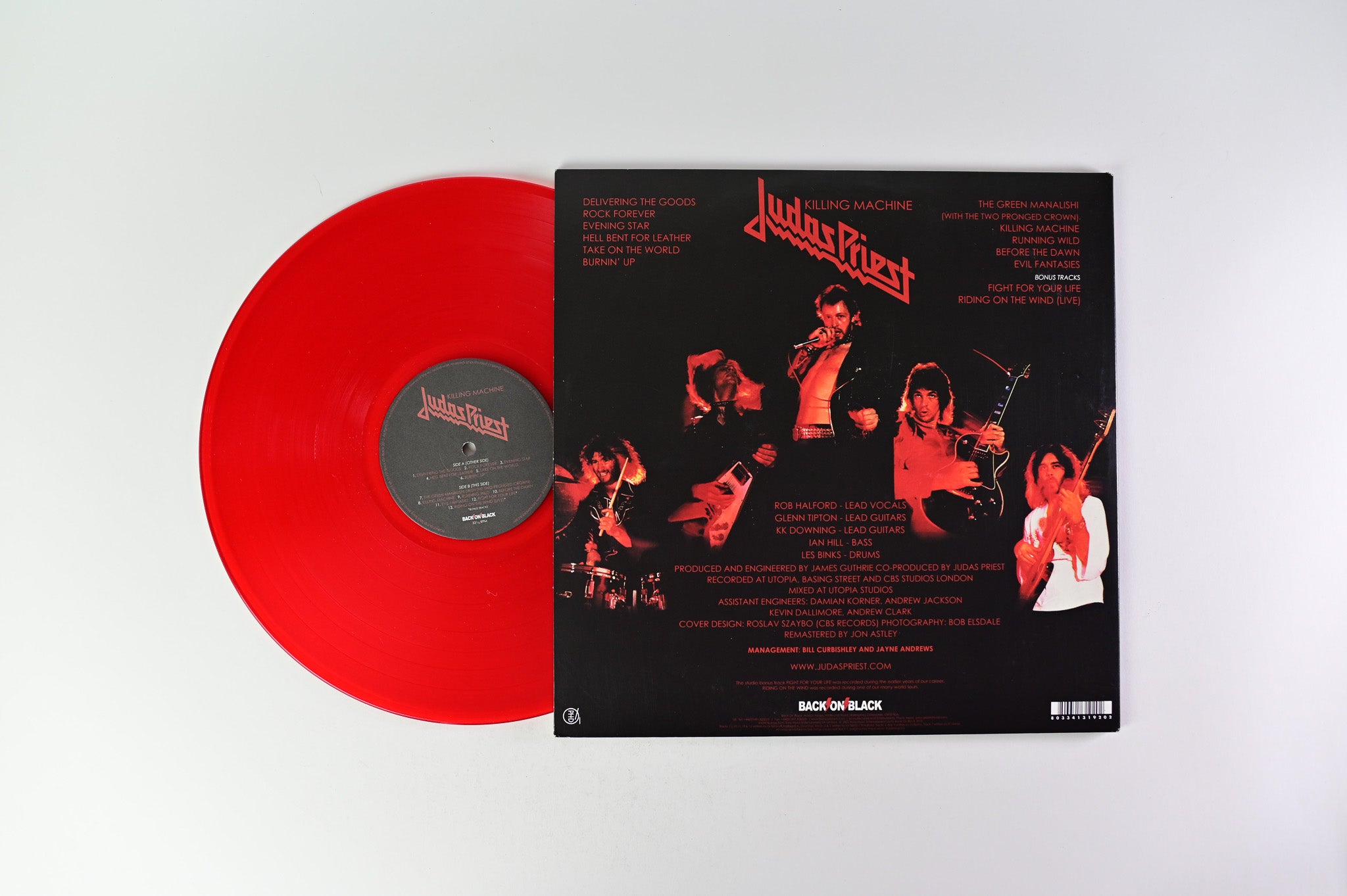 Judas Priest - Killing Machine on Back On Black Ltd Red Vinyl Reissue