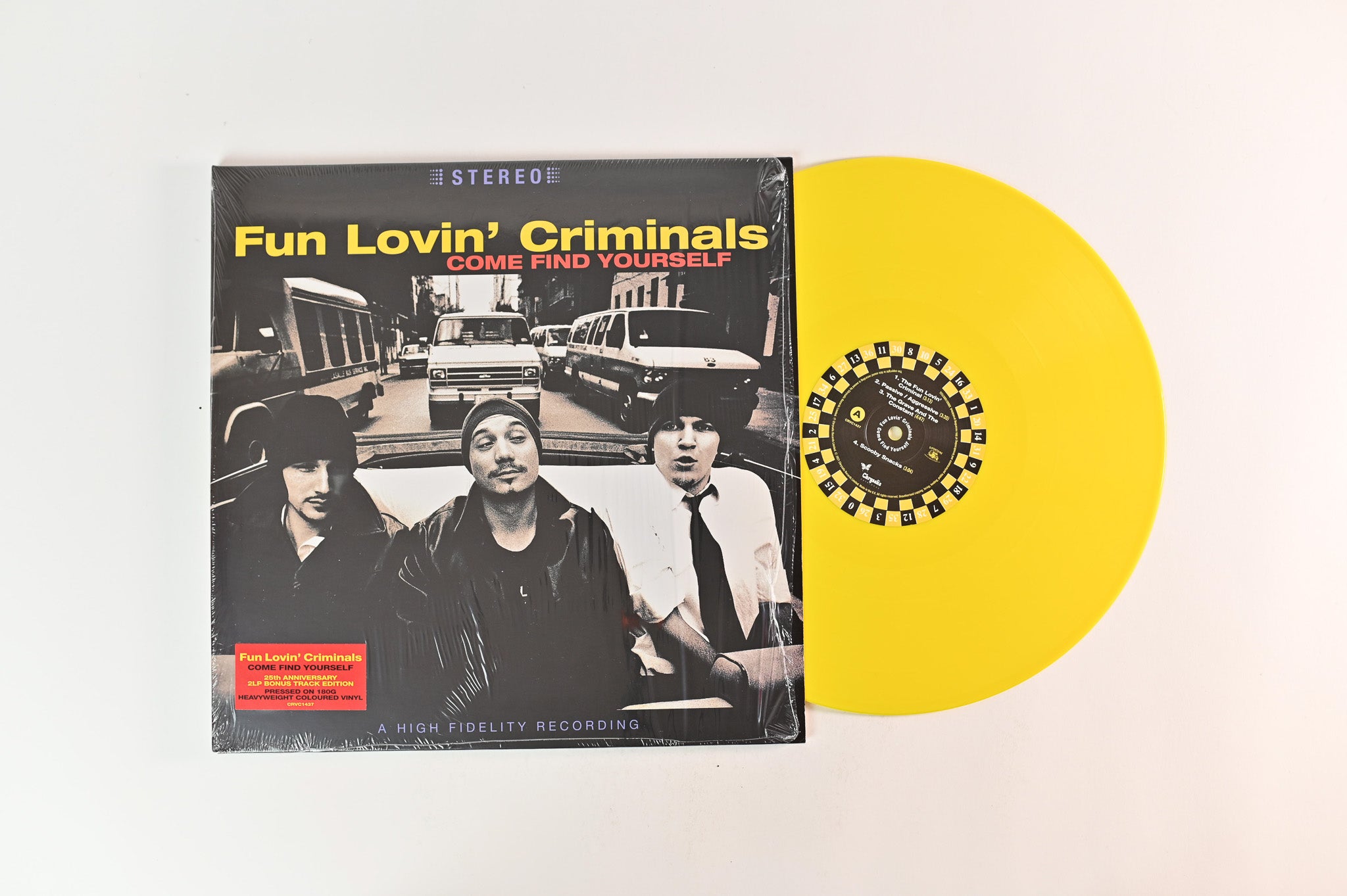Fun Lovin' Criminals - Come Find Yourself on Chrysalis - Red & Yellow Vinyl