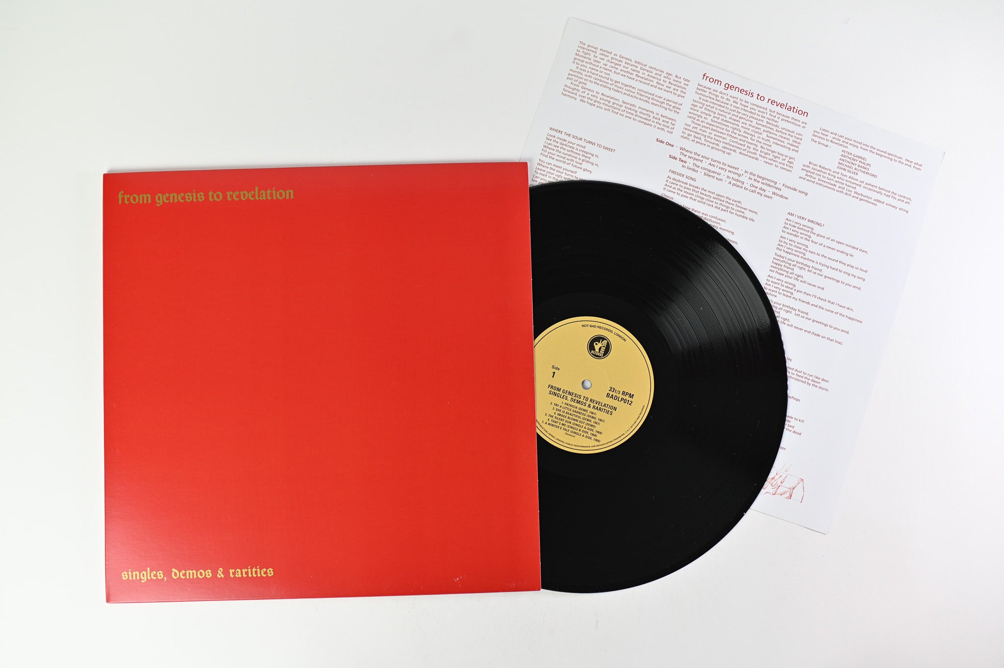 Genesis - From Genesis To Revelation on Not Bad Records RSD 2015 Box Set Reissue