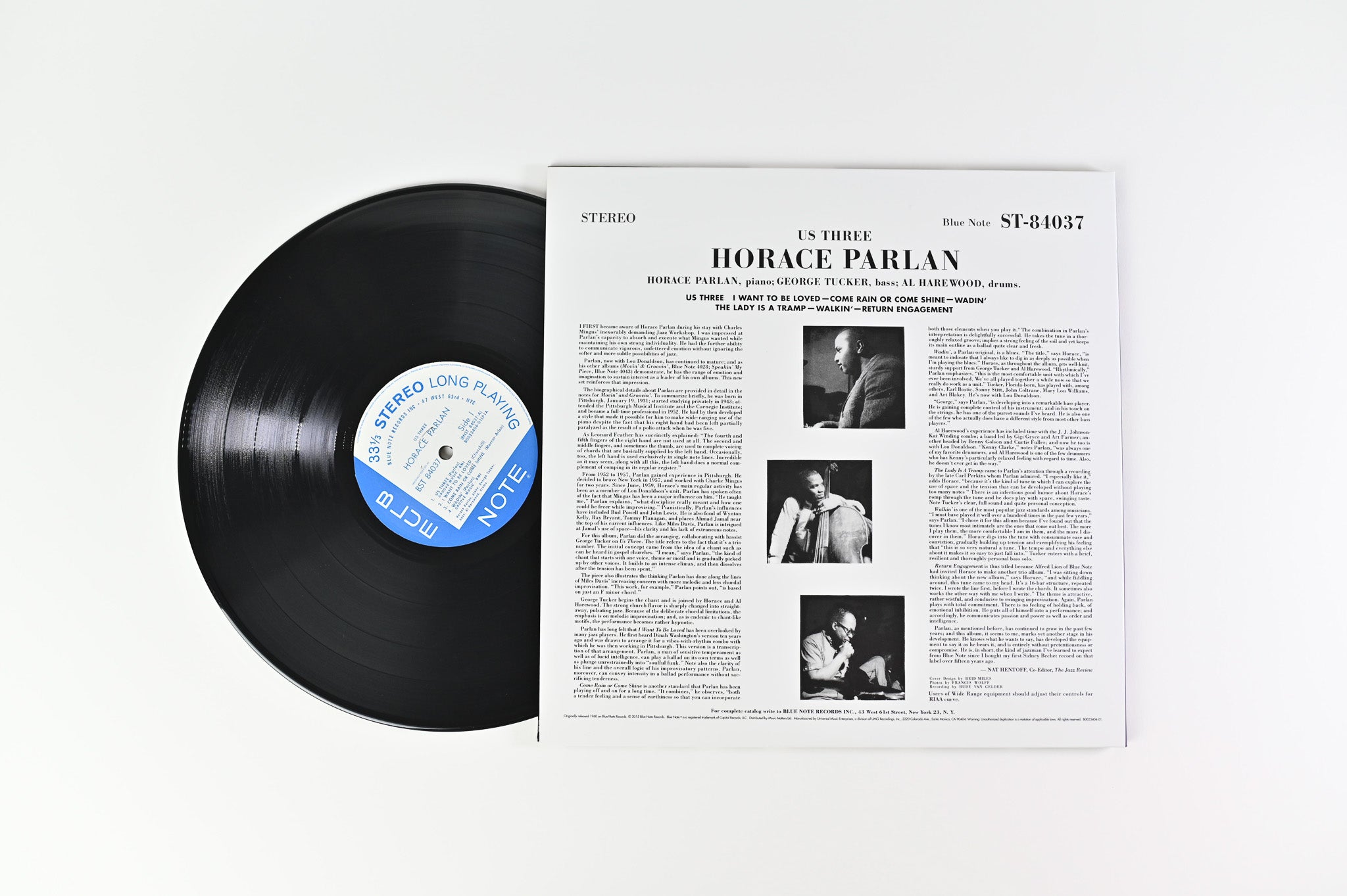Horace Parlan - Us Three on Blue Note Ltd 180 Gram Music Matters Reissue