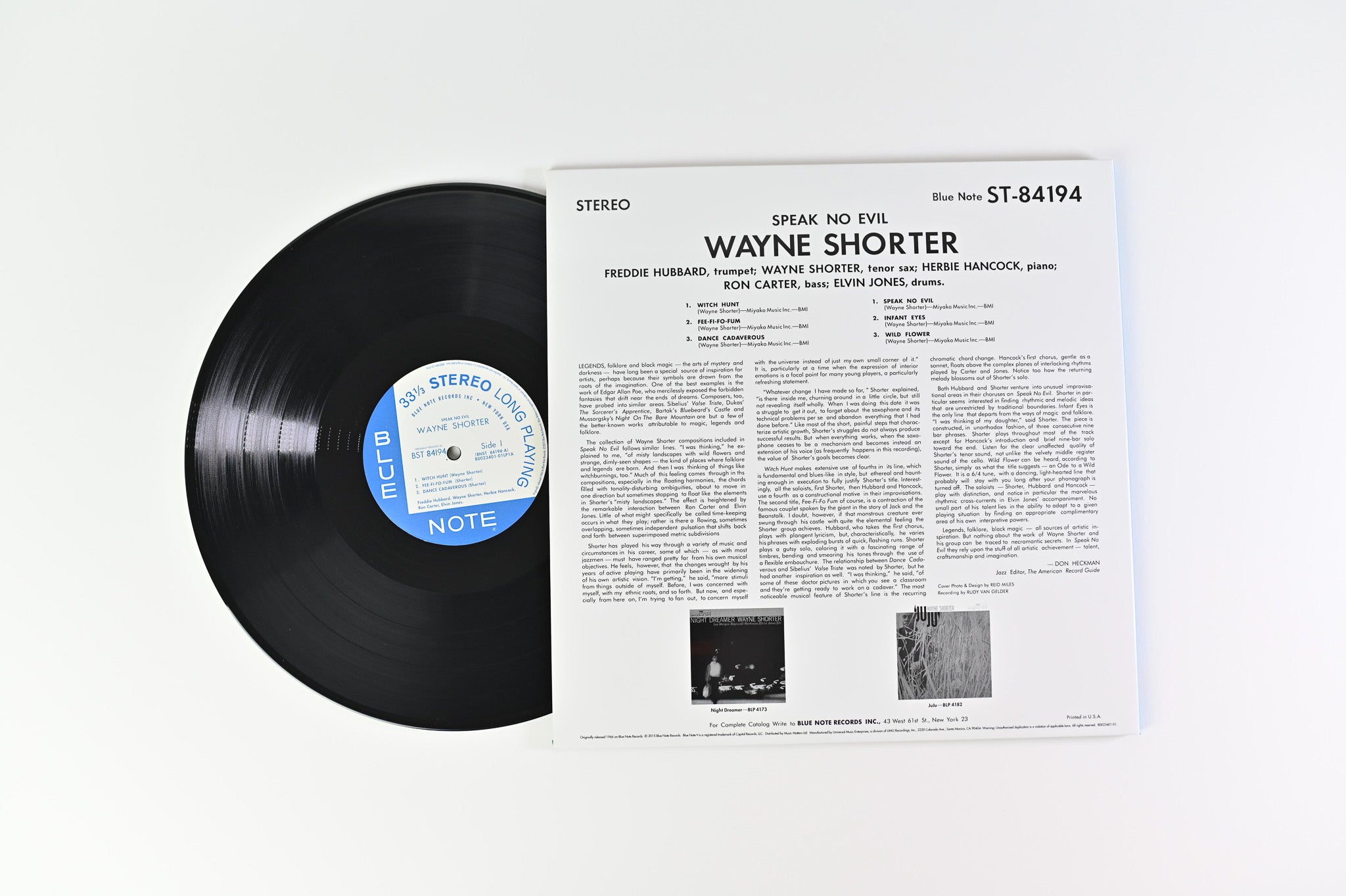 Wayne Shorter - Speak No Evil on Blue Note Ltd 180 Gram Music Matters Reissue