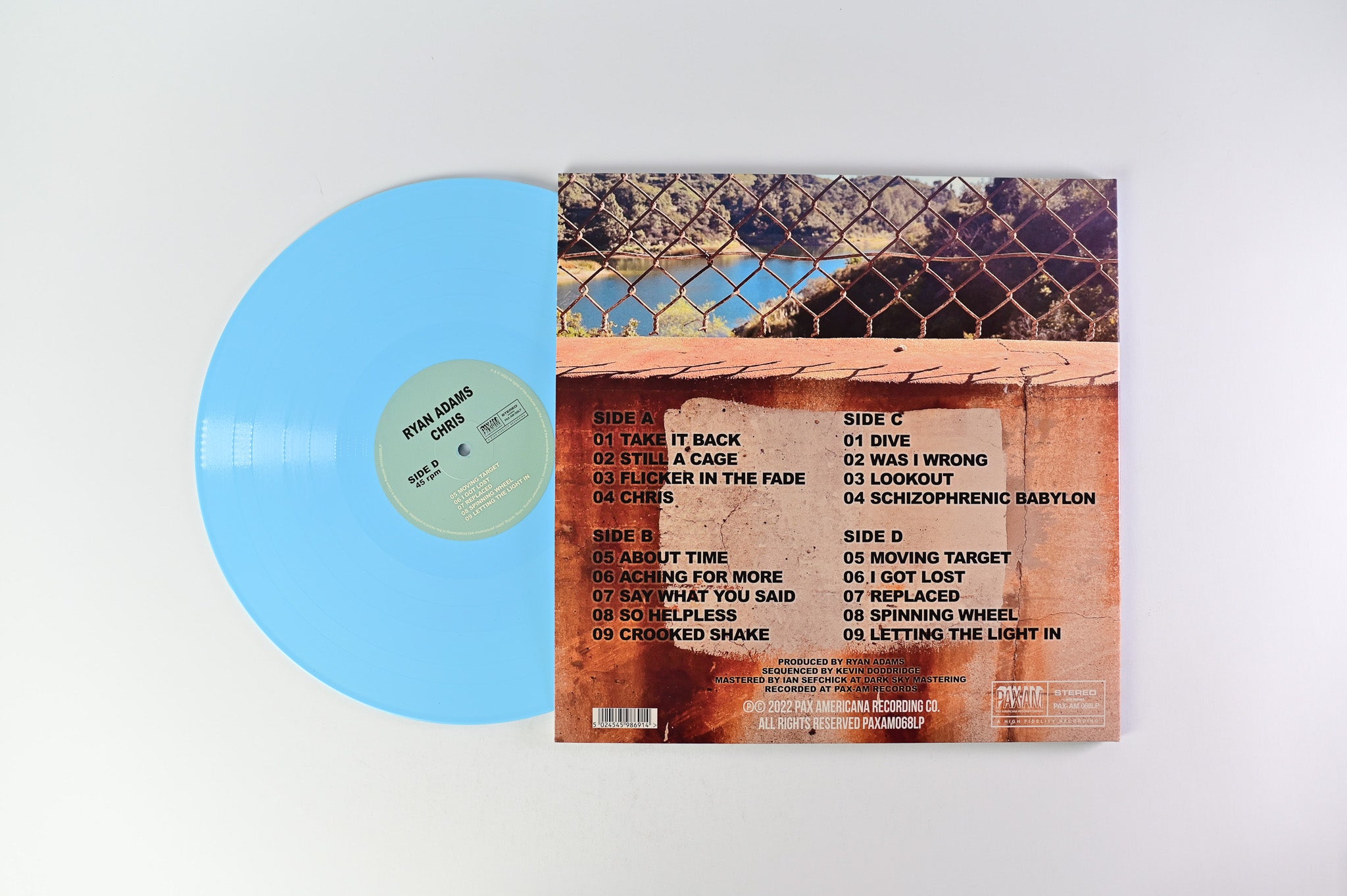Ryan Adams - Chris on Pax Americana Baby Blue Vinyl
