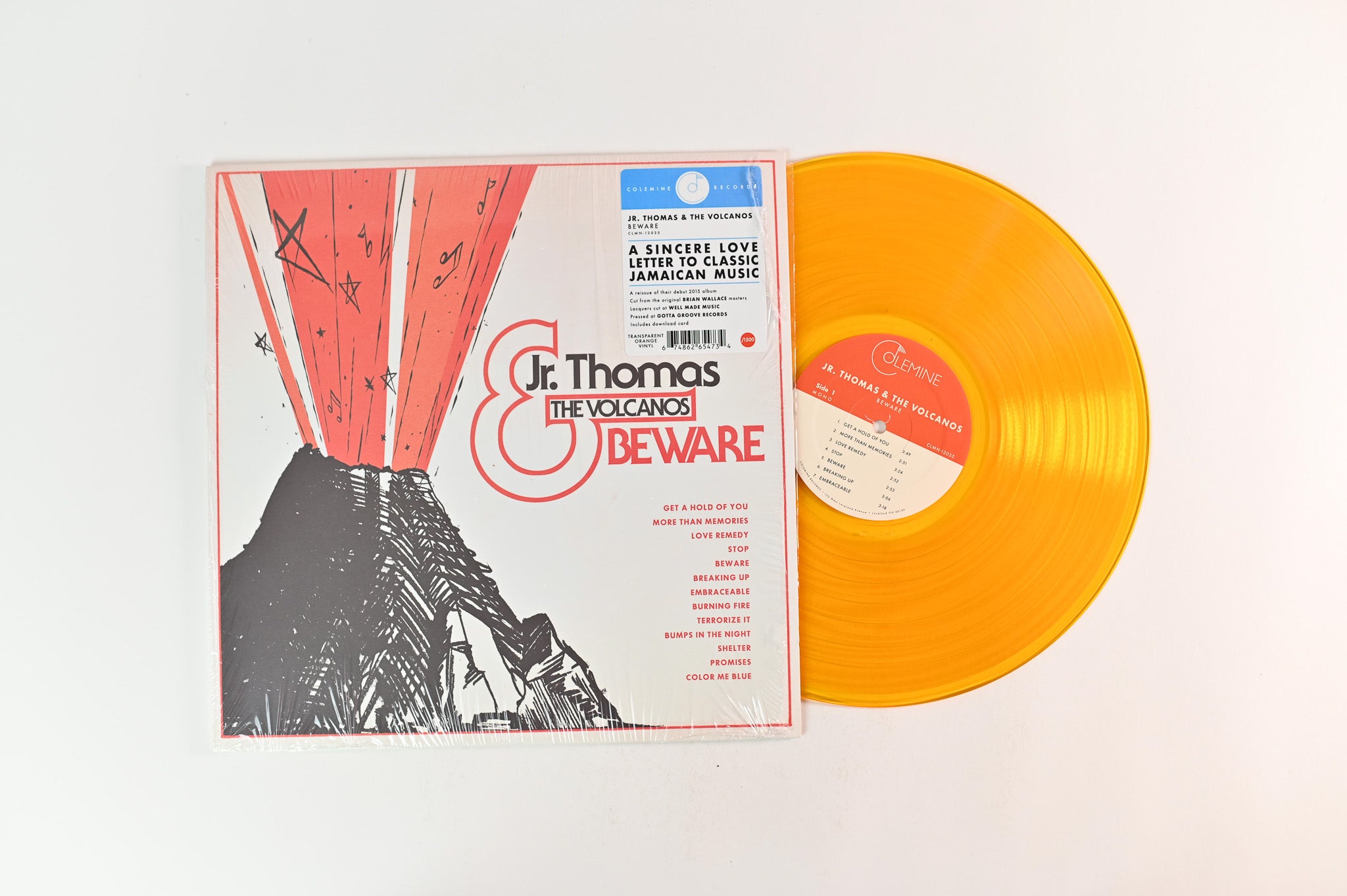 Jr. Thomas & The Volcanos - Beware on Colemine Records - Orange Vinyl